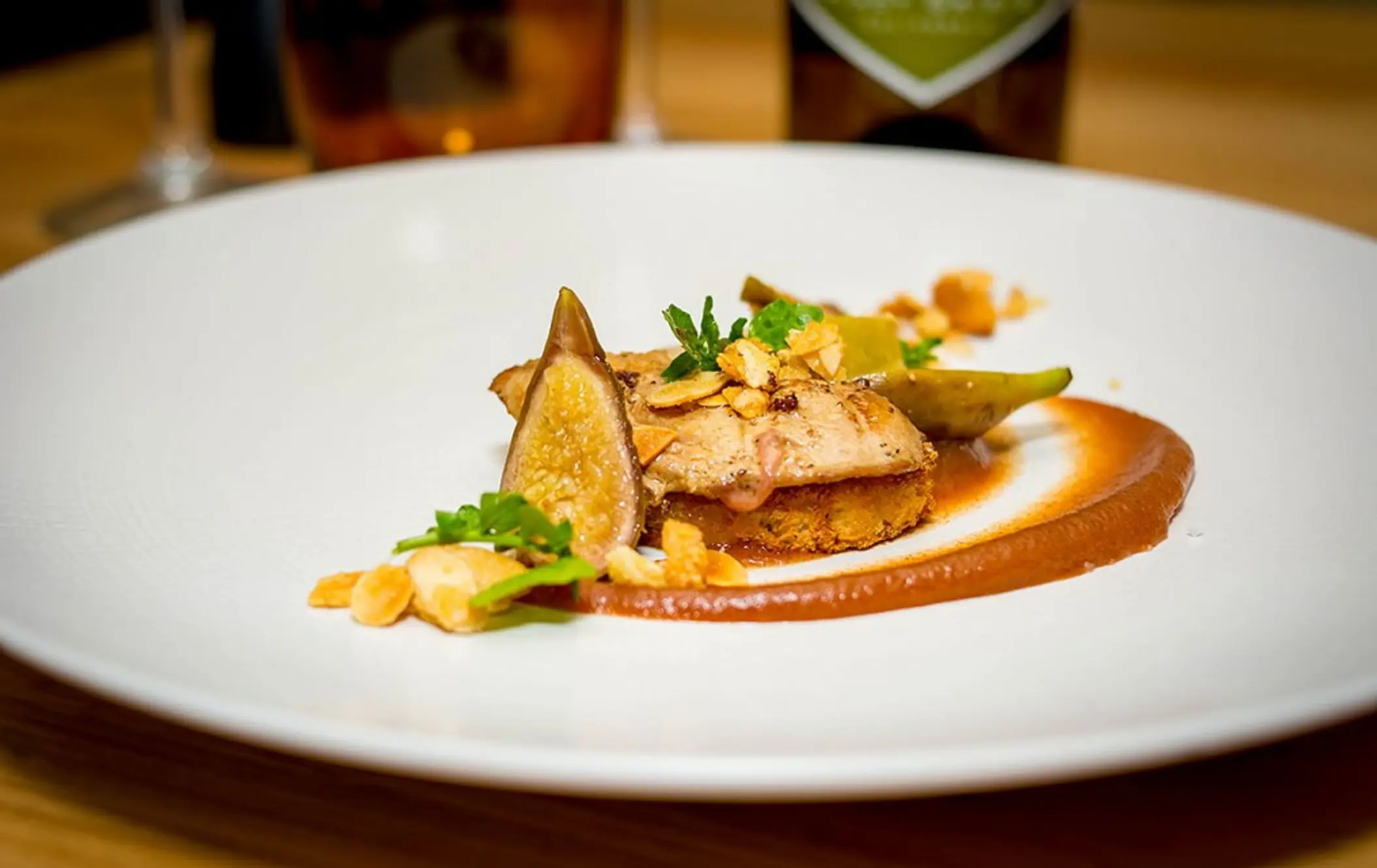 Plated gourmet dish at Villa del Palmar Cancun