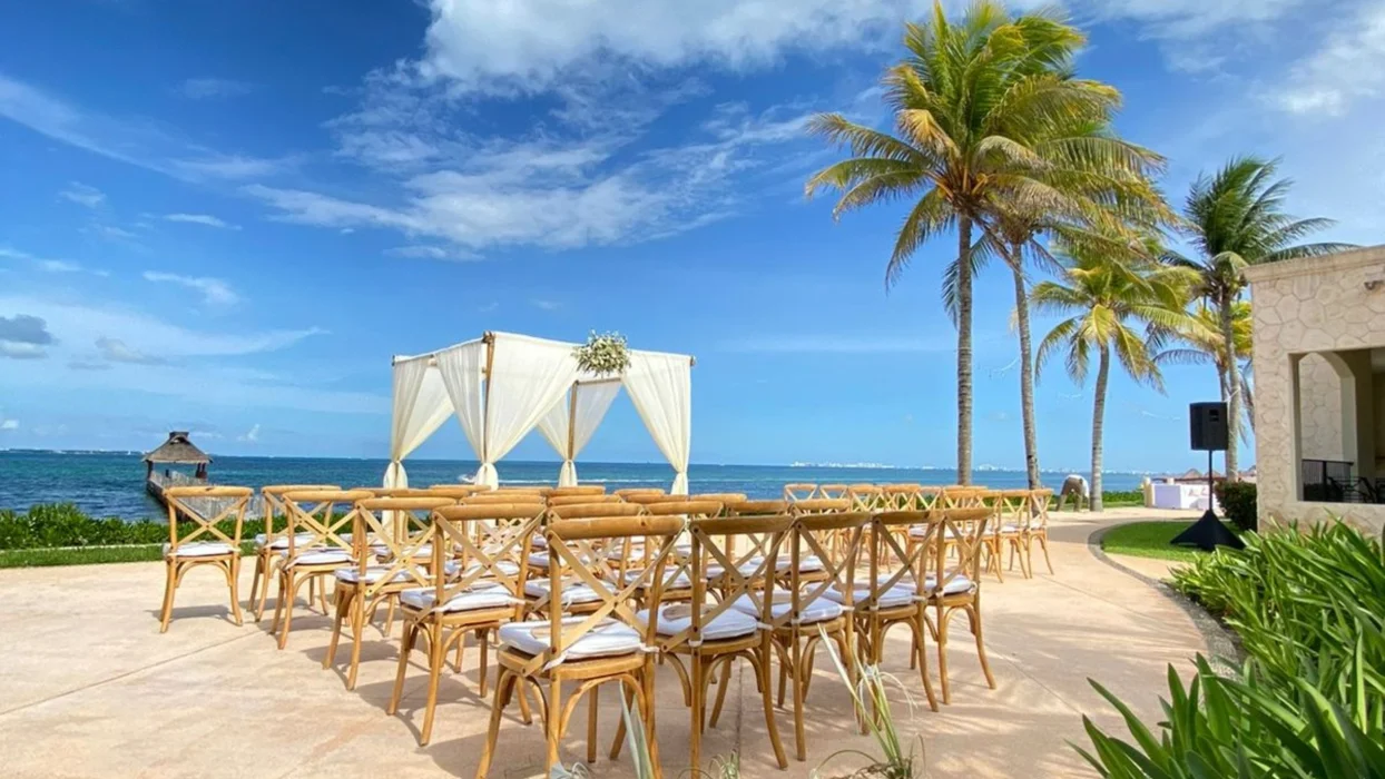 terraza casona venue at Villa del Palmar Cancun