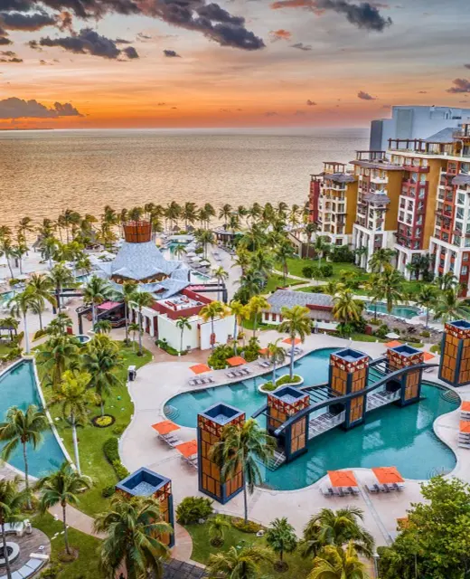 Villa del Palmar Cancun aerial view