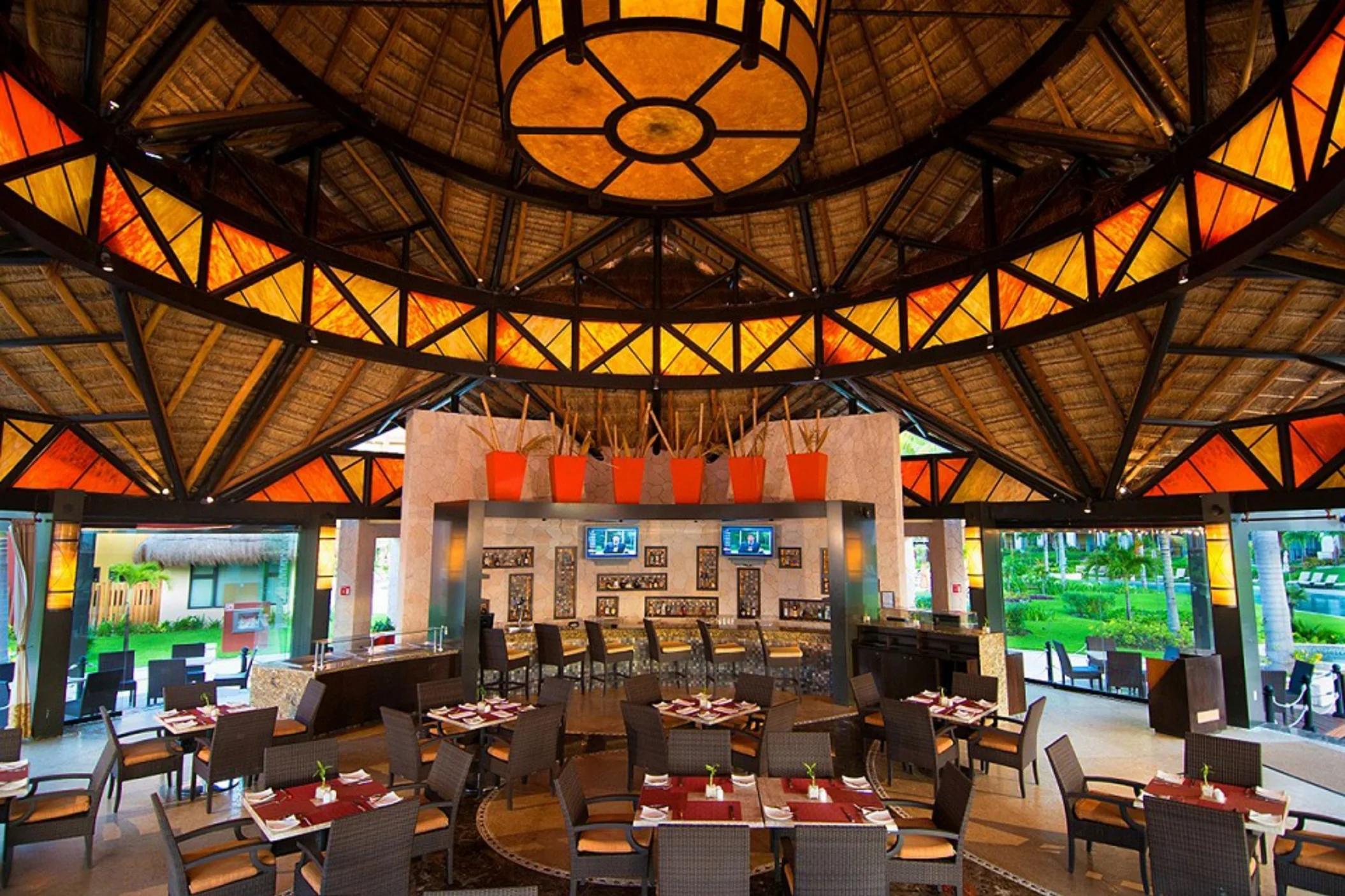 zama mexican restaurant at Villa del Palmar Cancun