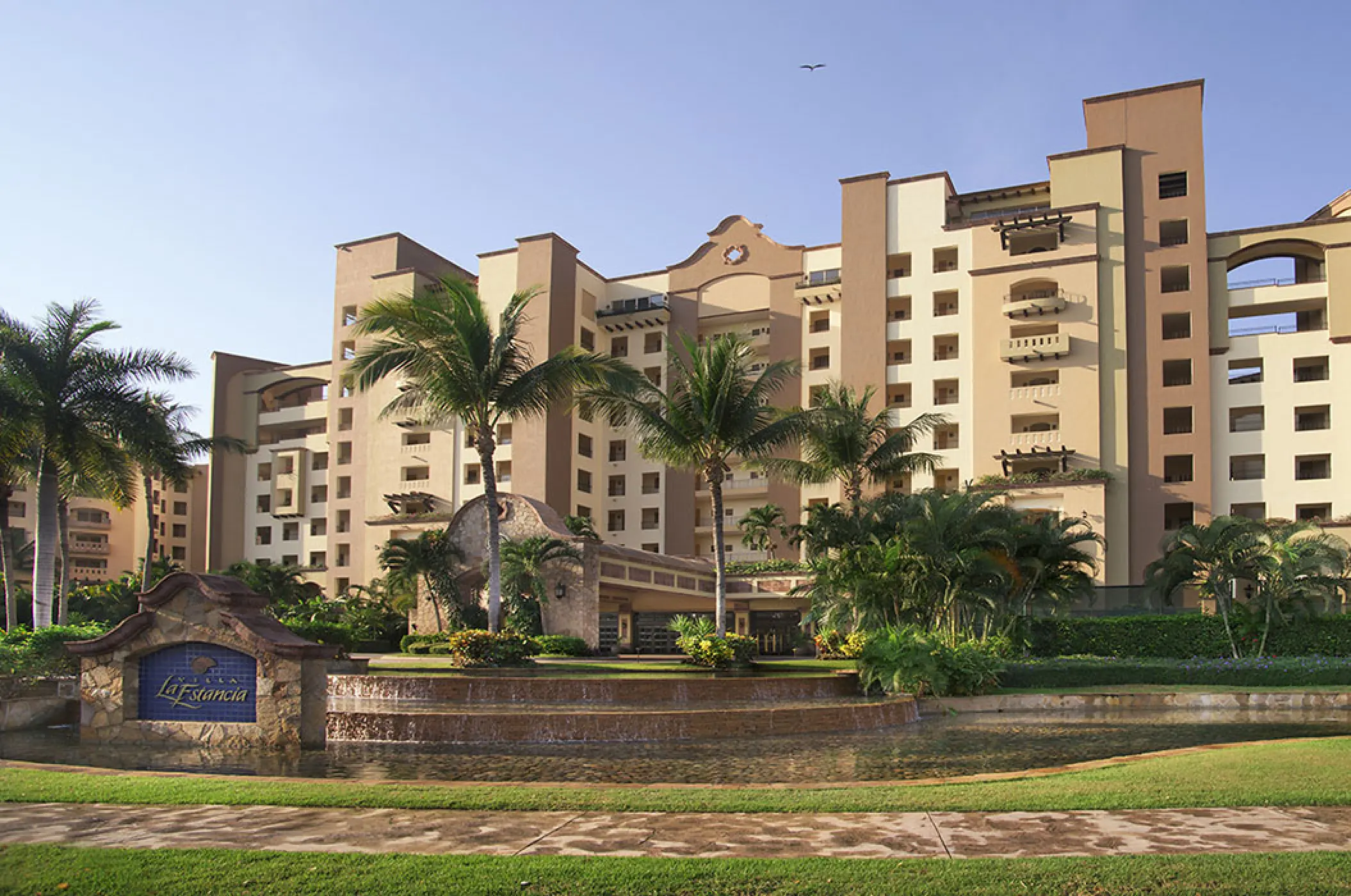 Main entrance and exterior facade of Villa La Estancia Riviera Nayarit, Puerto Vallarta