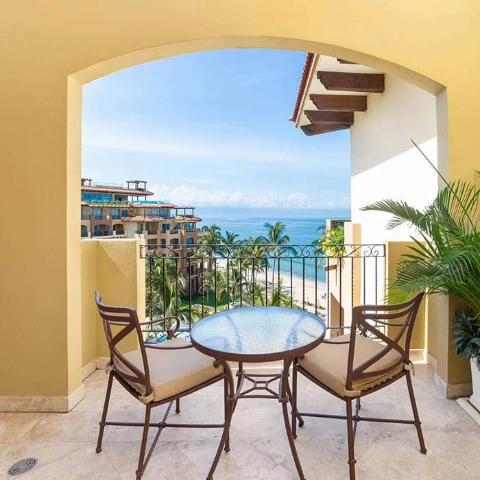 Deluxe studio balcony at Villa La Estancia Riviera Nayarit