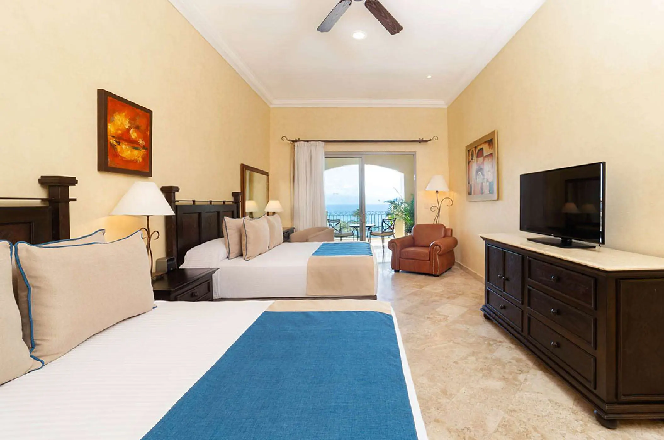 Deluxe studio room with two queen beds at Villa La Estancia Riviera Nayarit, Puerto Vallarta