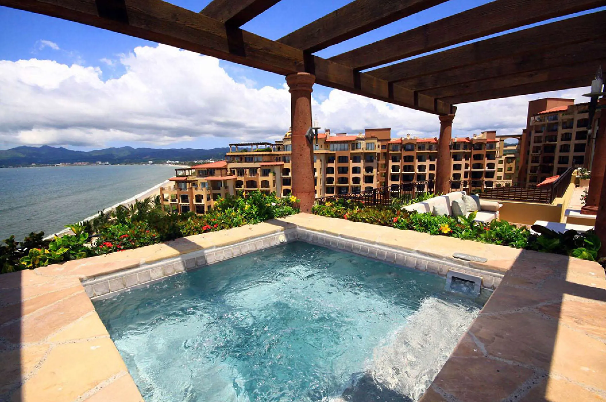 Private hot tub on a terrace at Villa La Estancia Riviera Nayarit, Puerto Vallarta