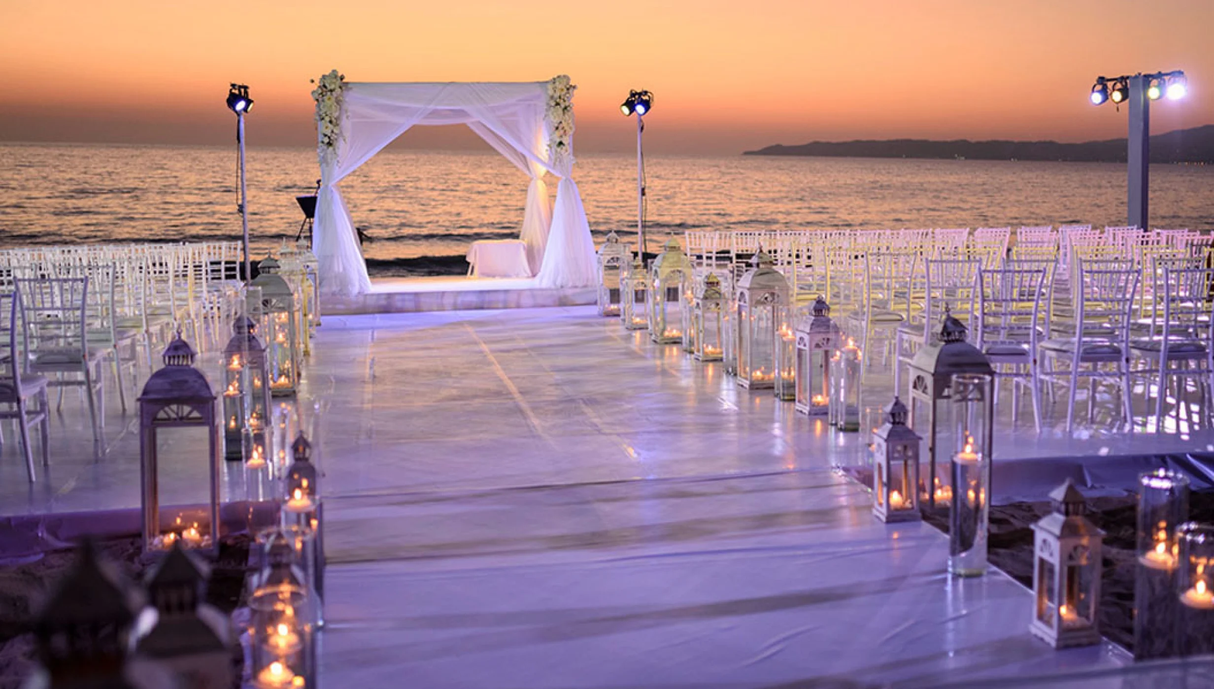 Beach wedding venua at Villa La Estancia Riviera Nayarit