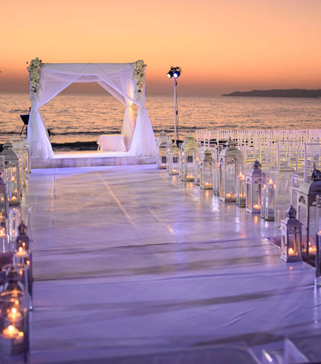 Beach wedding venua at Villa La Estancia Riviera Nayarit