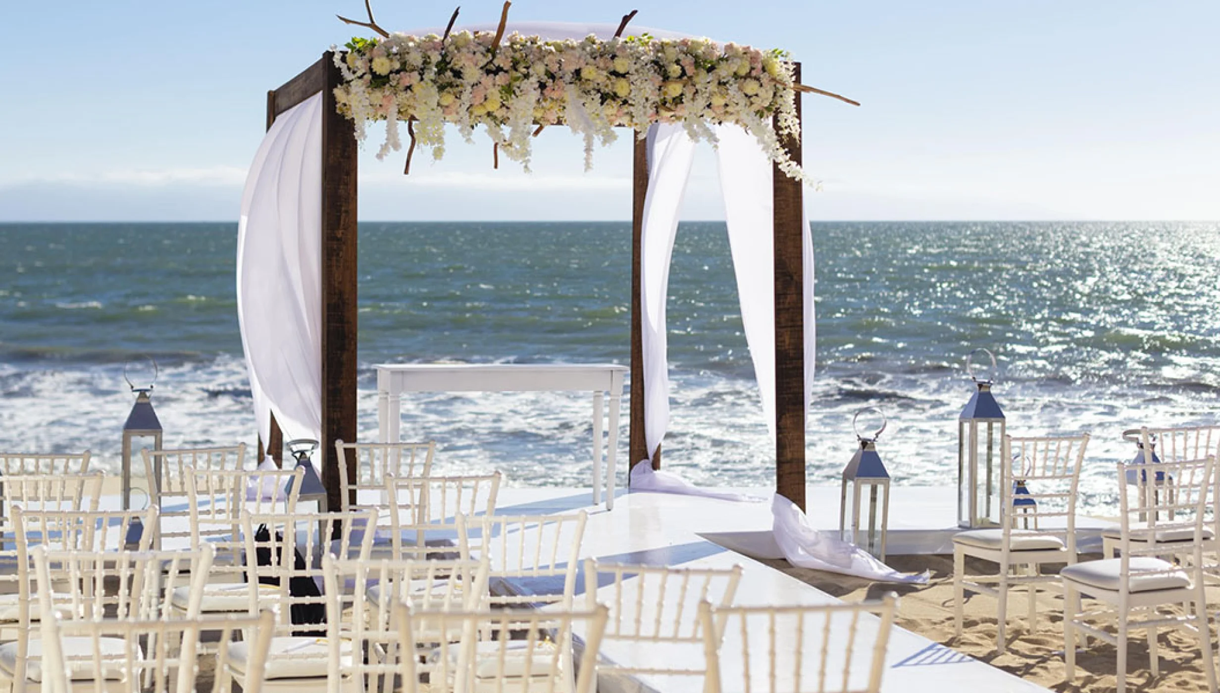 ceremony setup in Villa La Estancia Riviera Nayarit