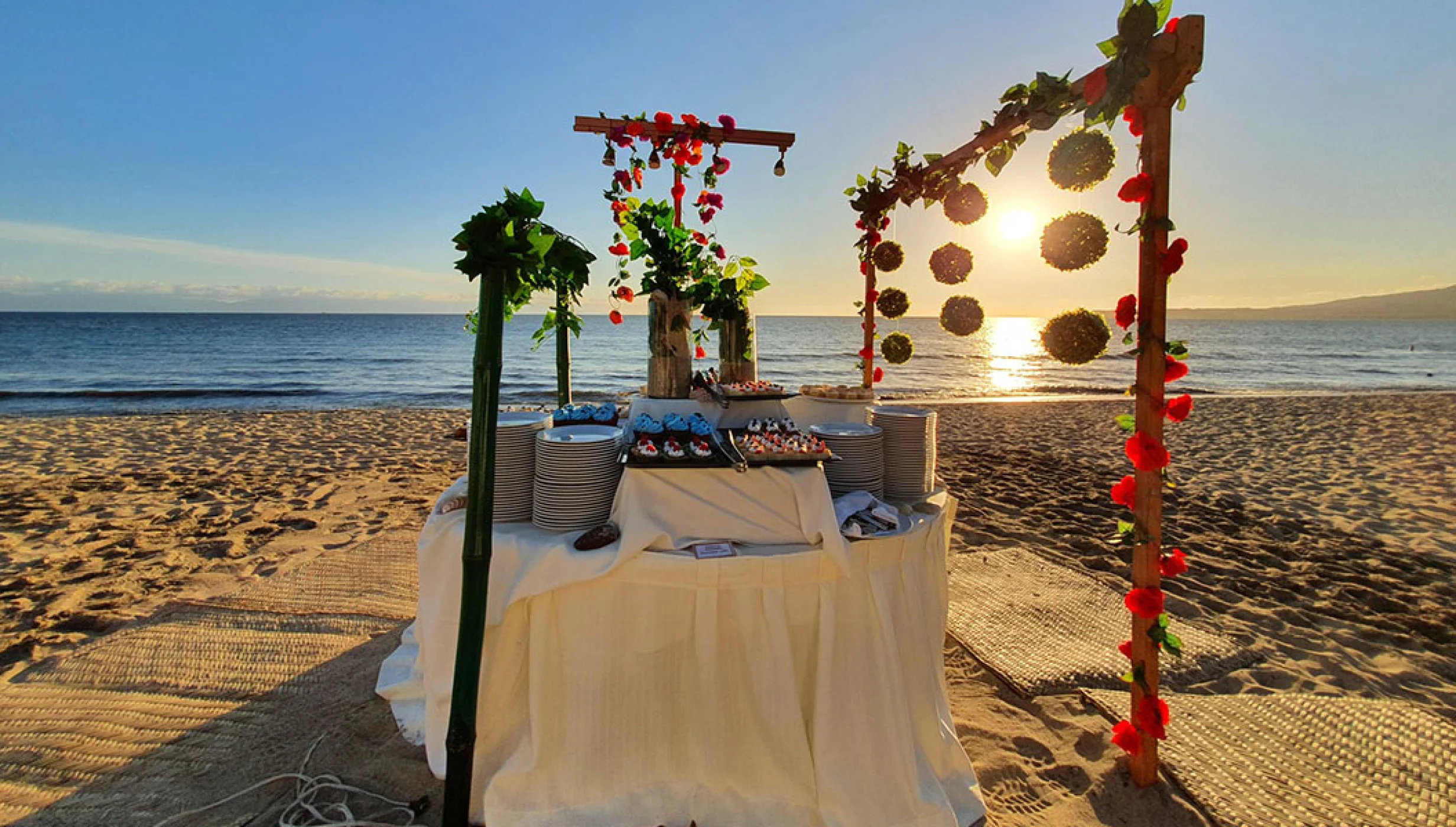 dessert station setup in Villa La Estancia Riviera Nayarit