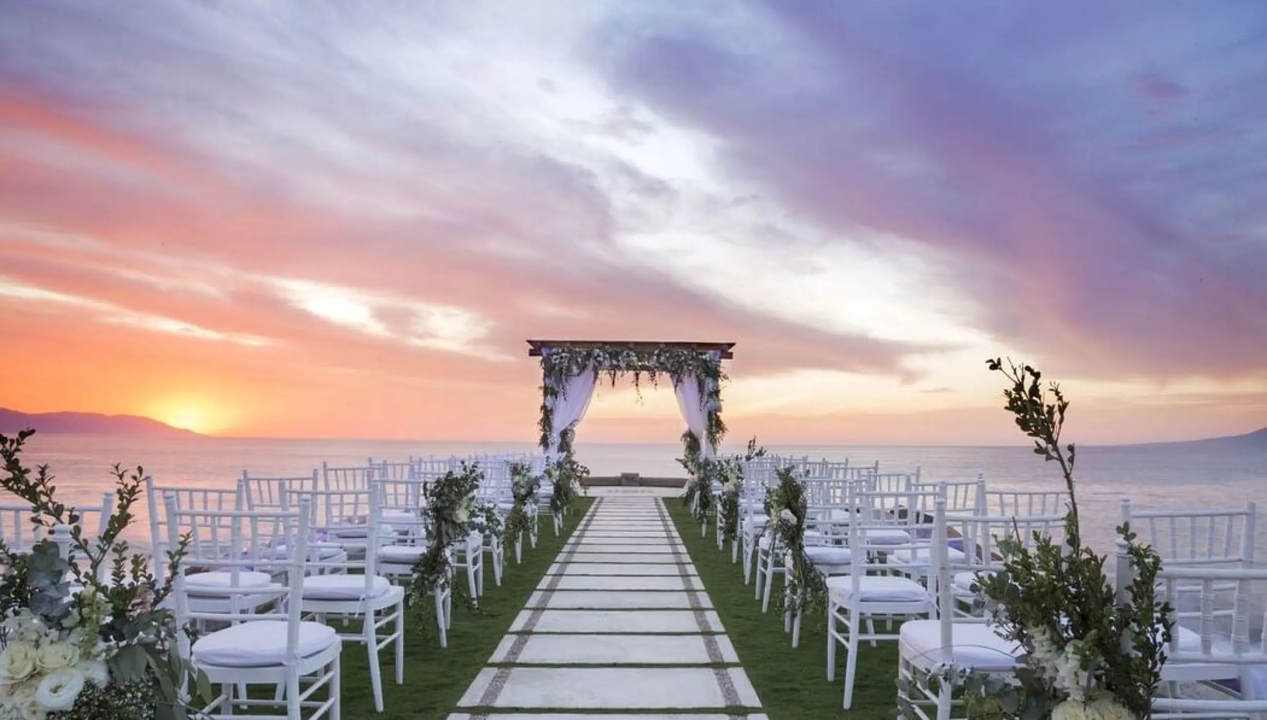 jetty venue wedding setup at Villa Premiere Boutique Hotel