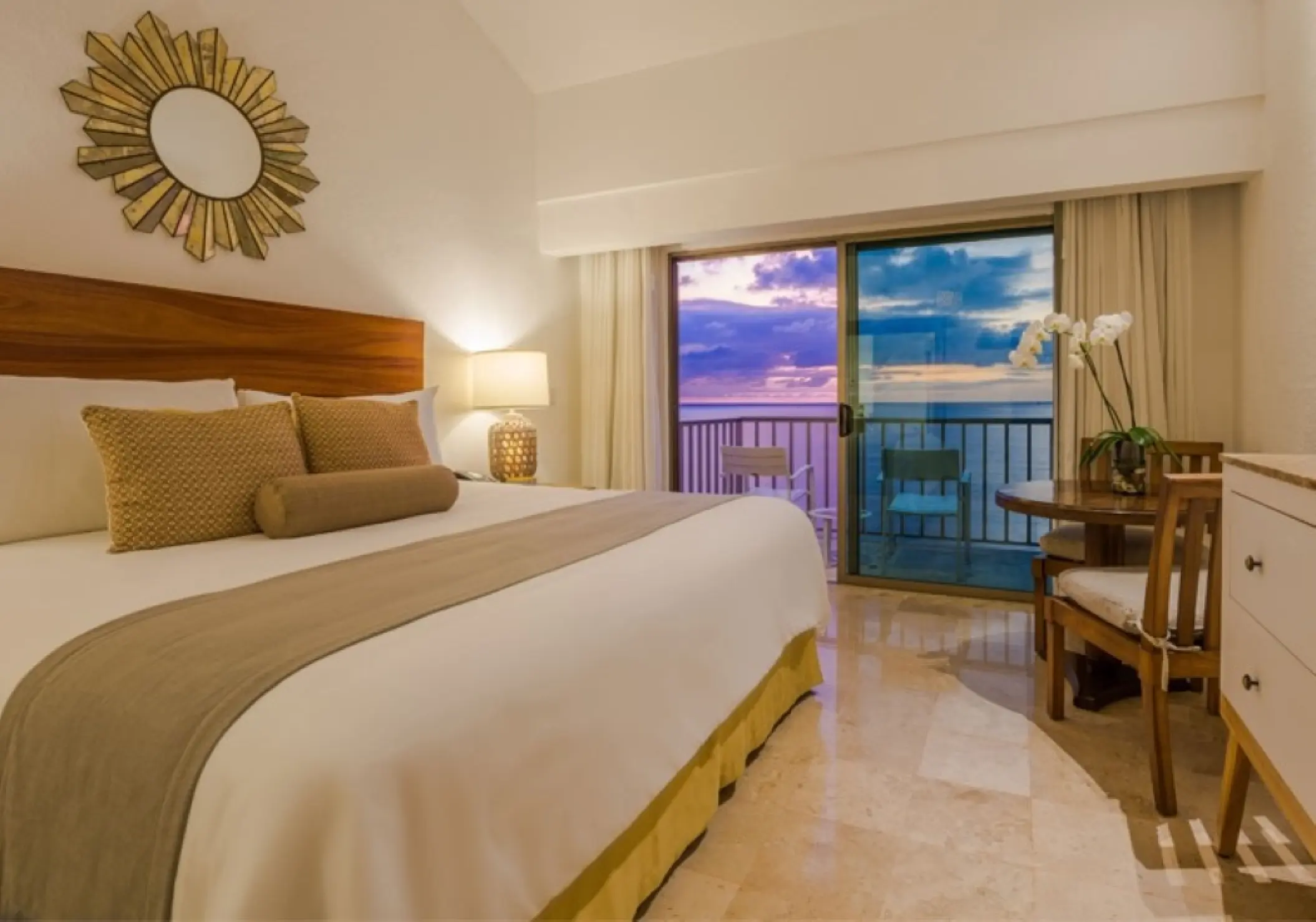Oceanview suite with a private balcony at Villa Premiere Boutique Hotel, Puerto Vallarta