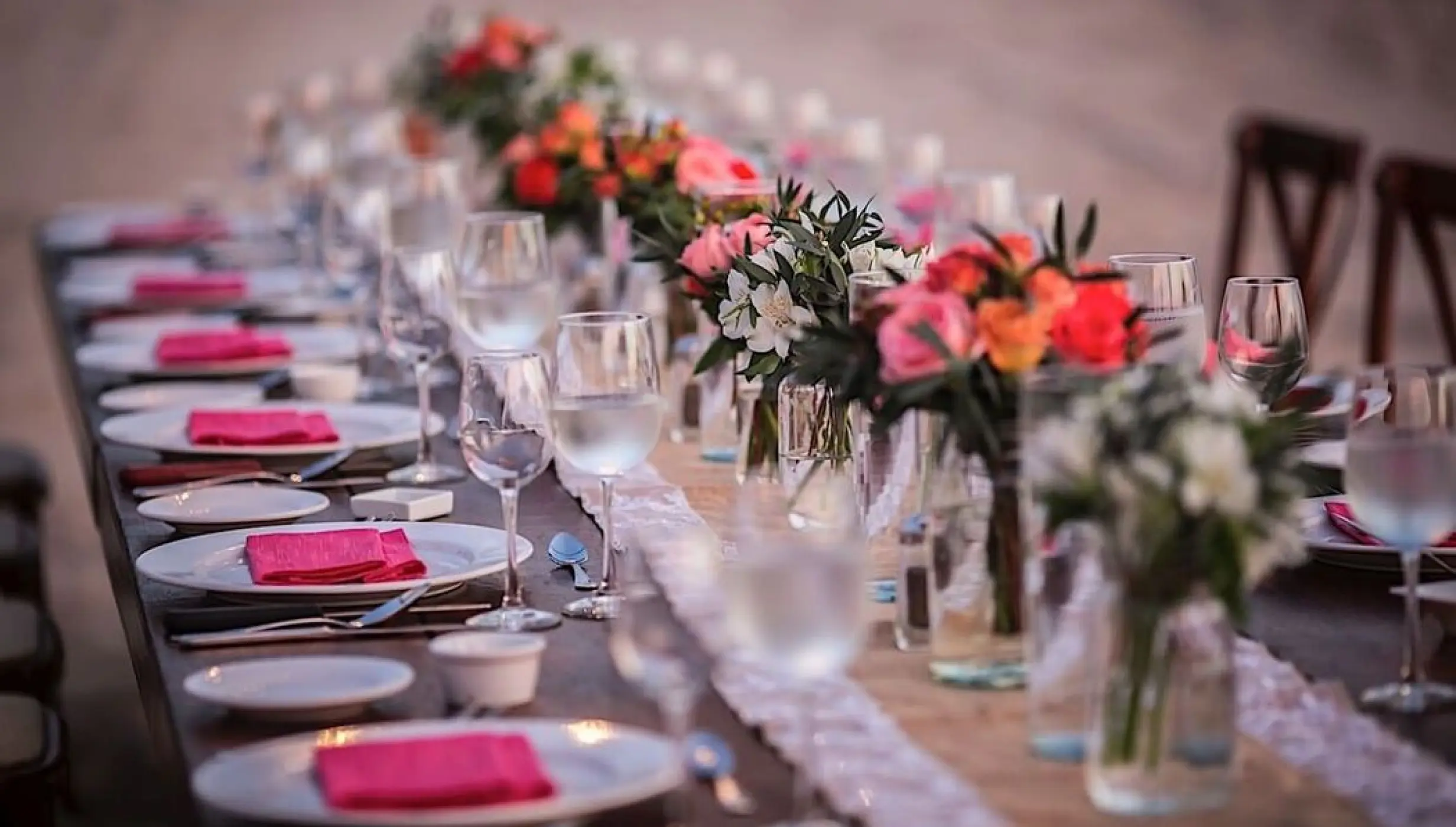 wedding table at Villa Premiere Boutique Hotel