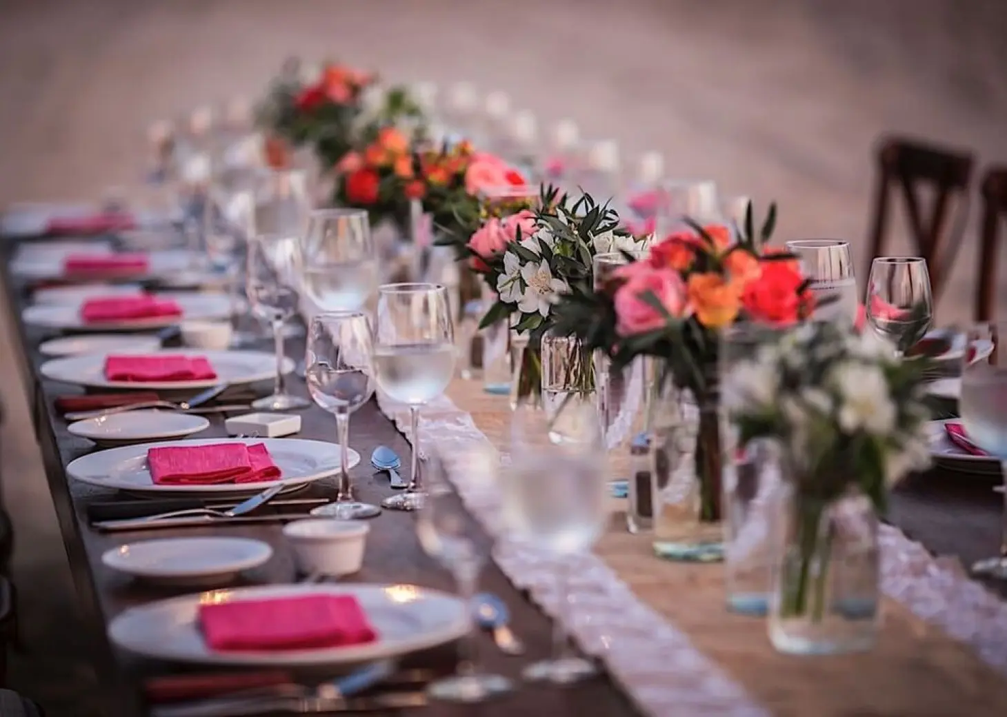wedding table at Villa Premiere Boutique Hotel
