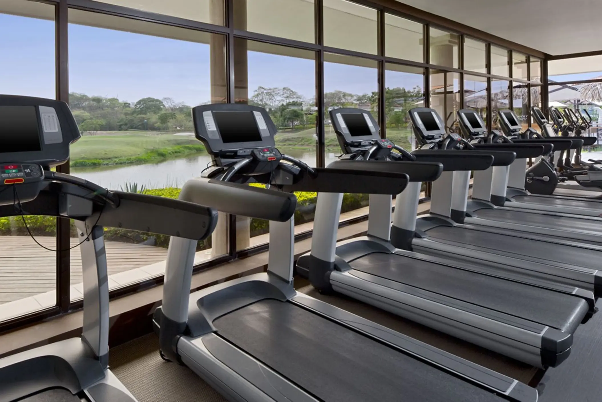 Treadmills in the fitness center at Westin Reserva Conchal, Liberia