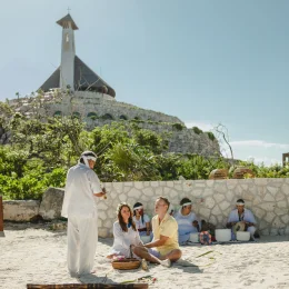 Mayan ceremony at Hotel Xcaret Arte