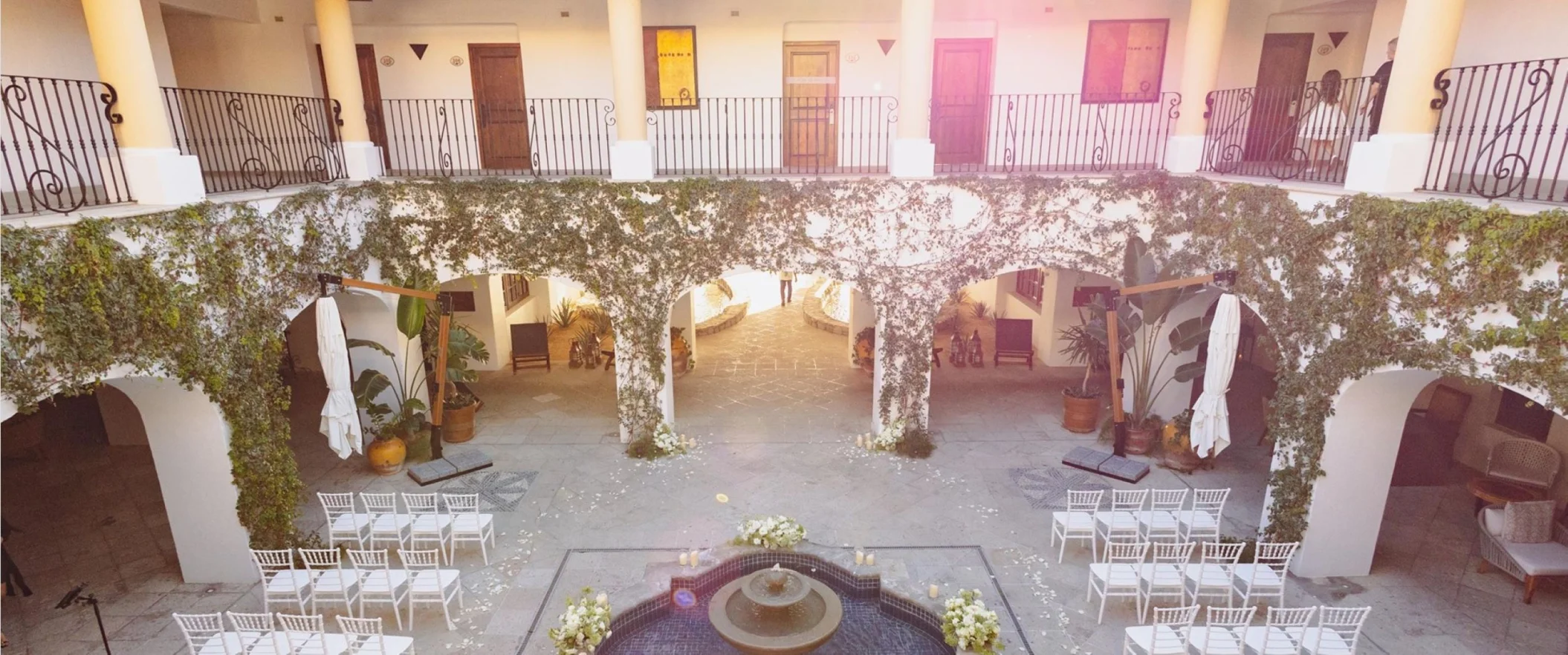 El Patio venue at Zoetry Casa del Mar Los Cabos