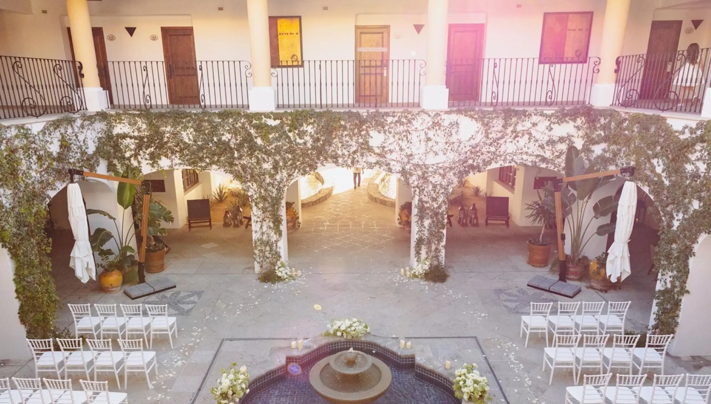 El Patio venue at Zoetry Casa del Mar Los Cabos