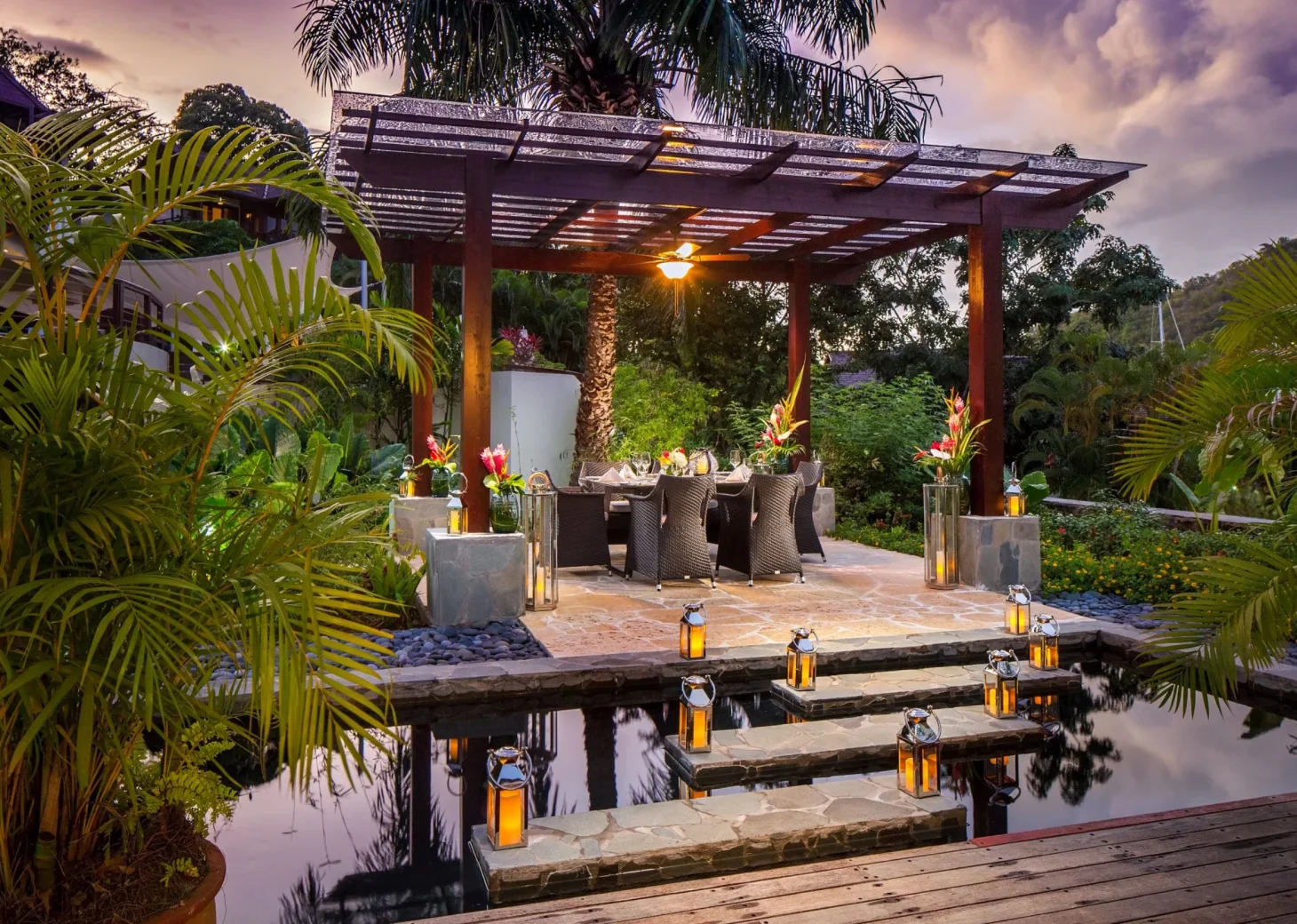 alexandria pergola at Zoetry Marigot Bay St. Lucia