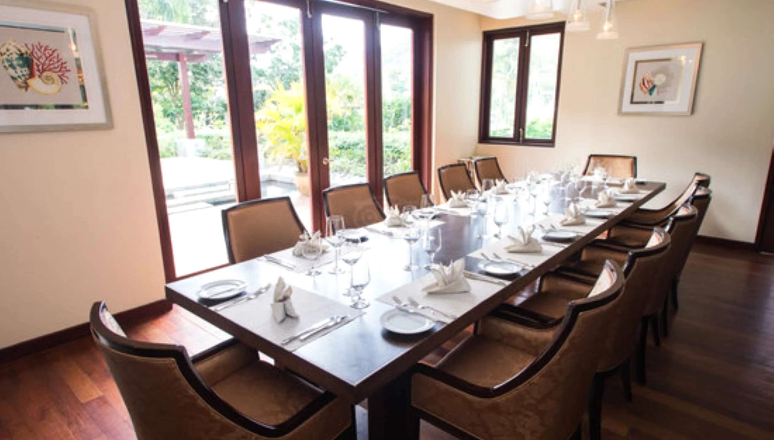 Alexandria Private Dining Room at zoetry marigot bay st lucia