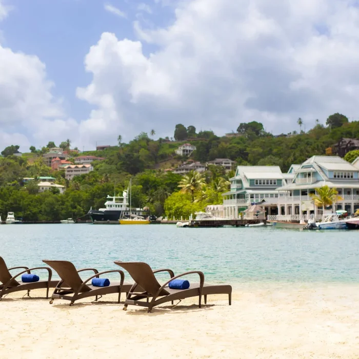 beach at Zoetry Marigot Bay St. Lucia