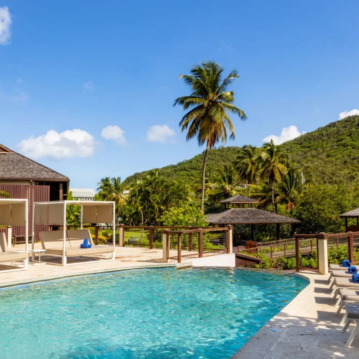 infinity pool at Zoetry Marigot Bay St. Lucia