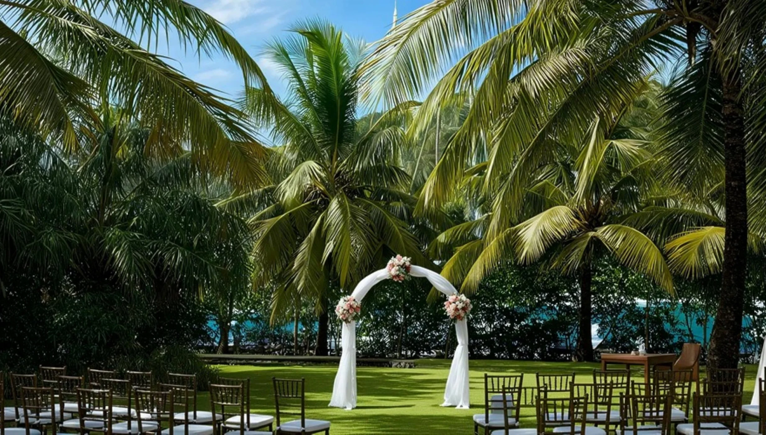 palm pavilion garden venue at zoetry marigot bay st lucia