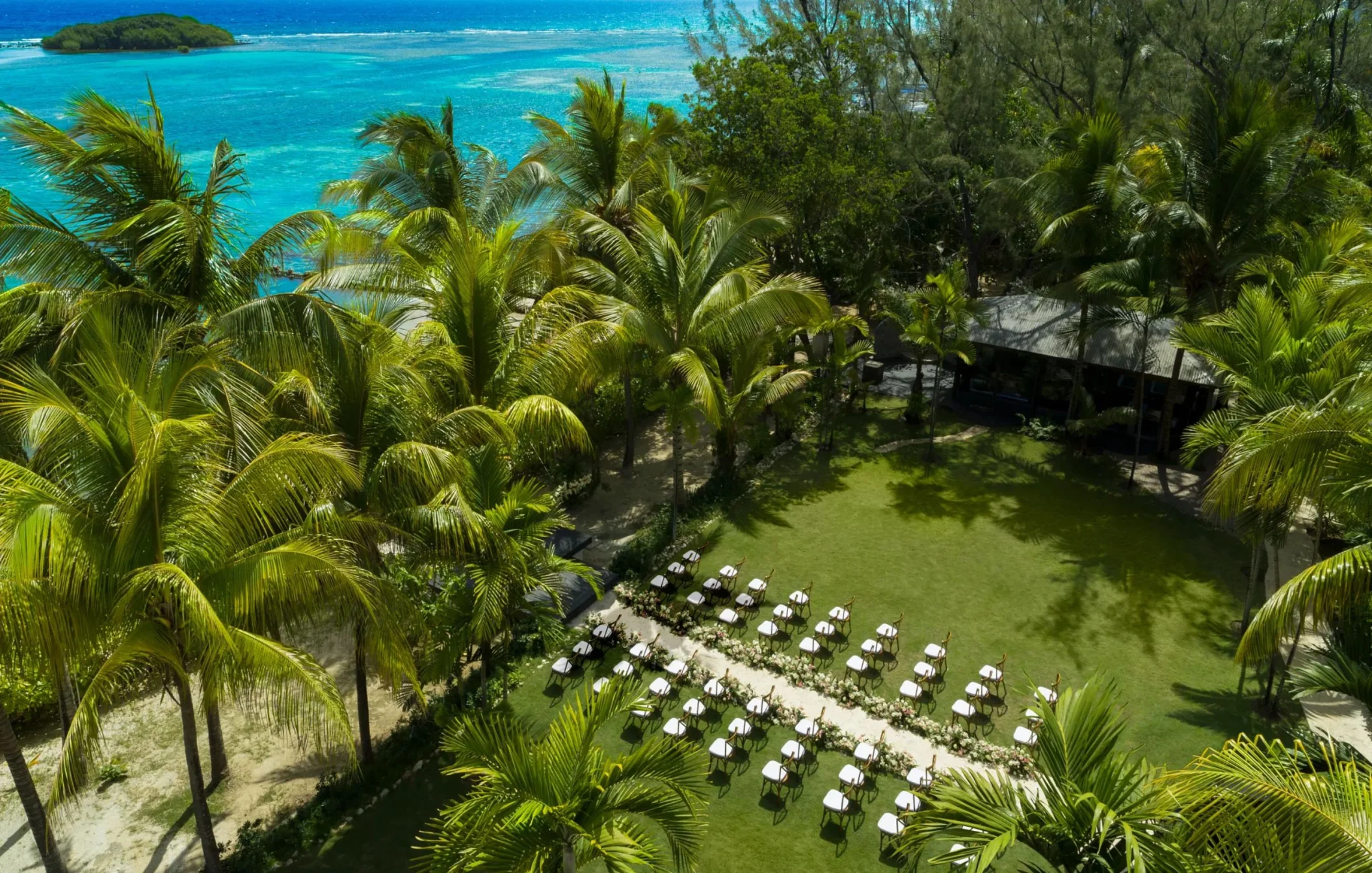 coyaba lawn venue ceremony setup at Zoetry Montego Bay