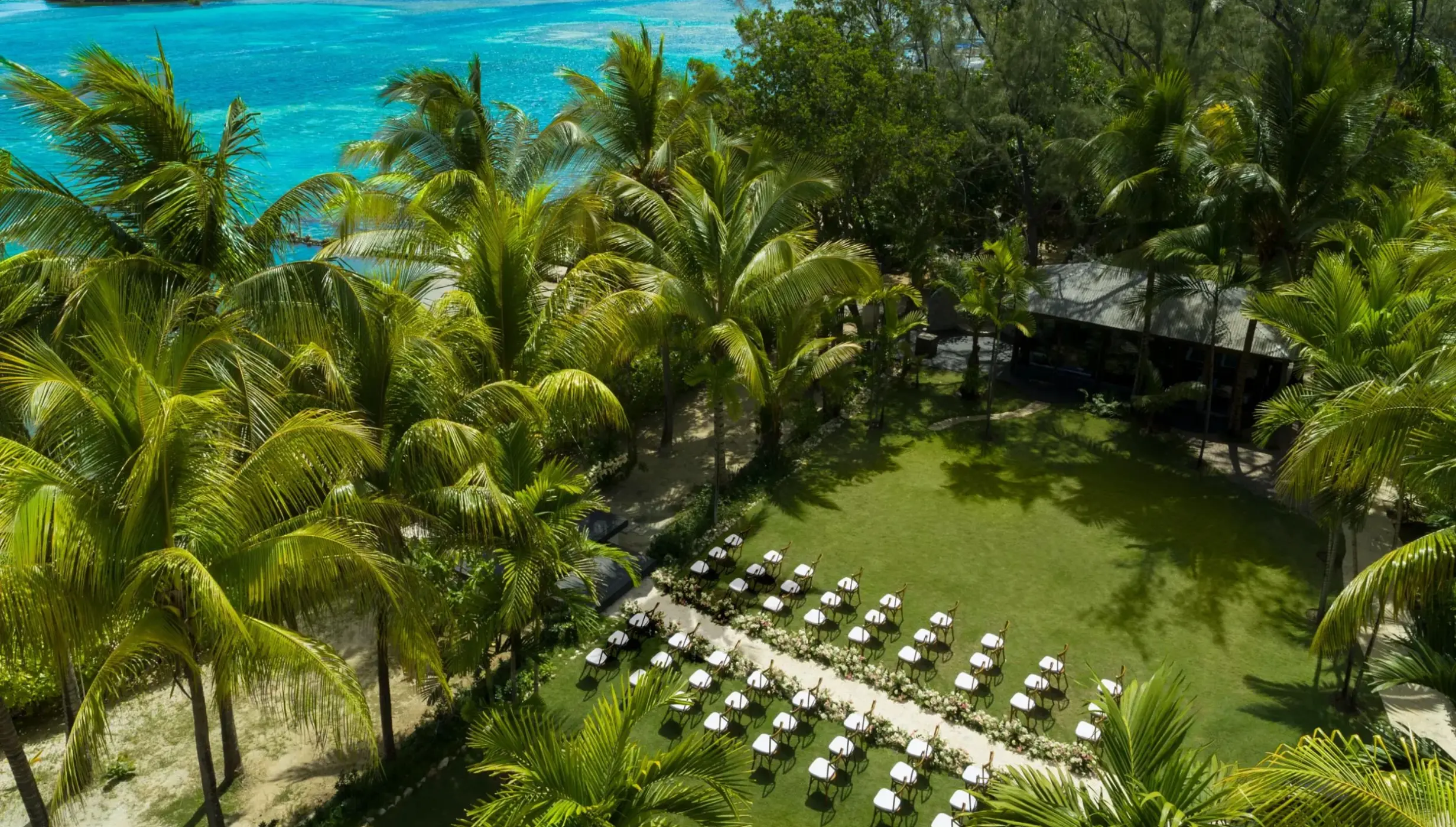 coyaba lawn venue ceremony setup at Zoetry Montego Bay