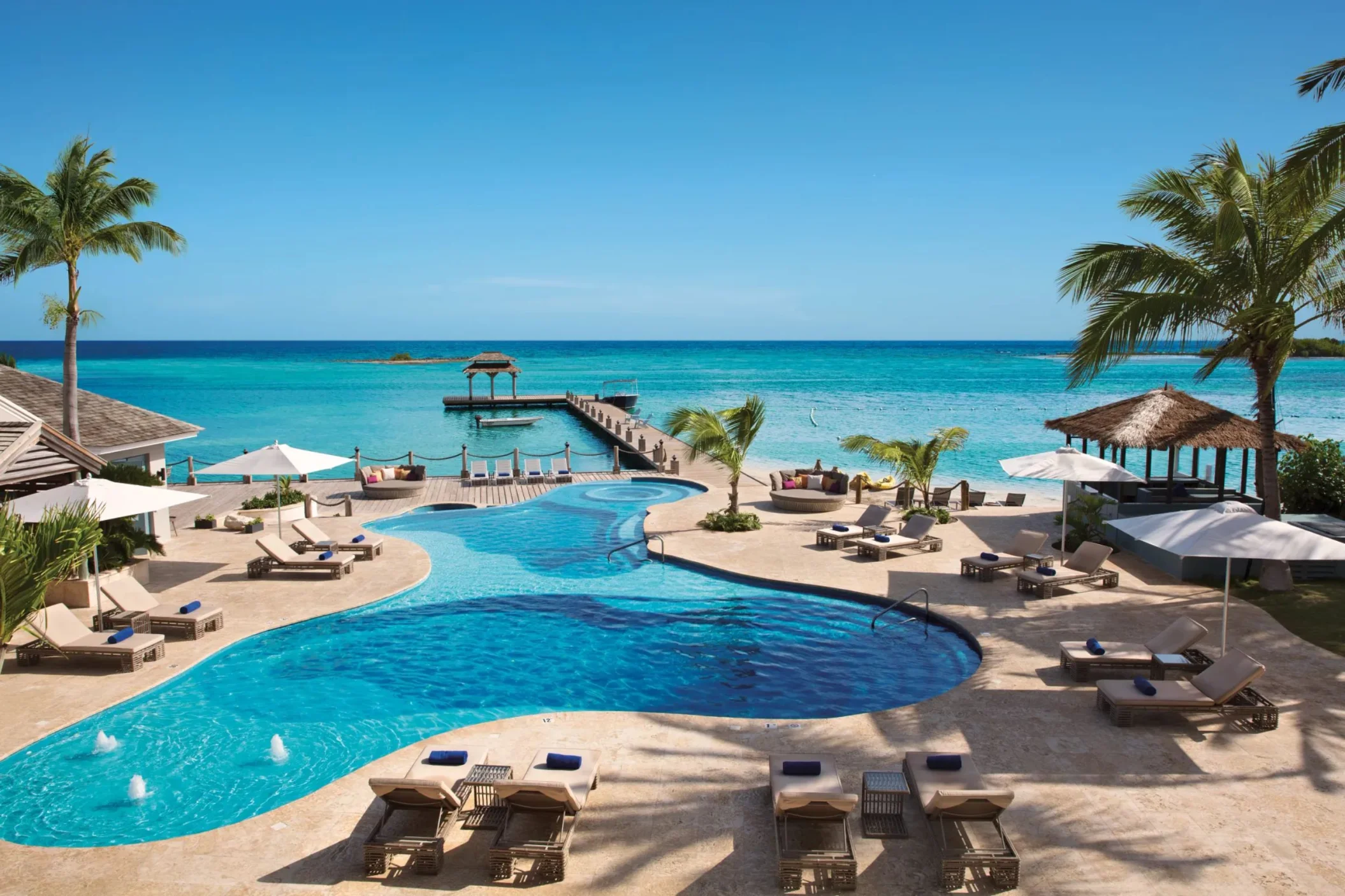 main pool overlooking the sea at Zoetry Montego Bay