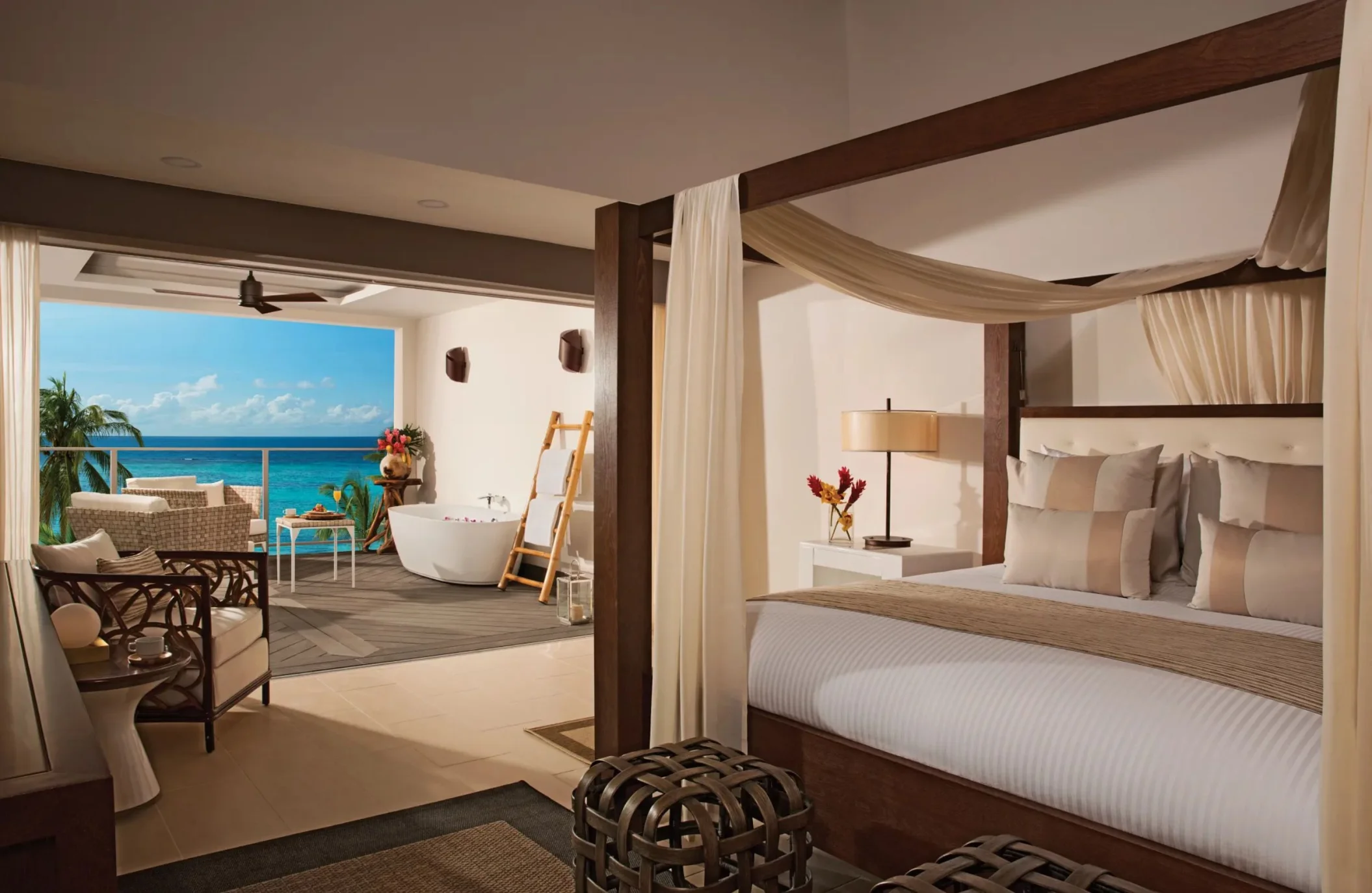 master suite ocean view king at Zoetry Montego Bay