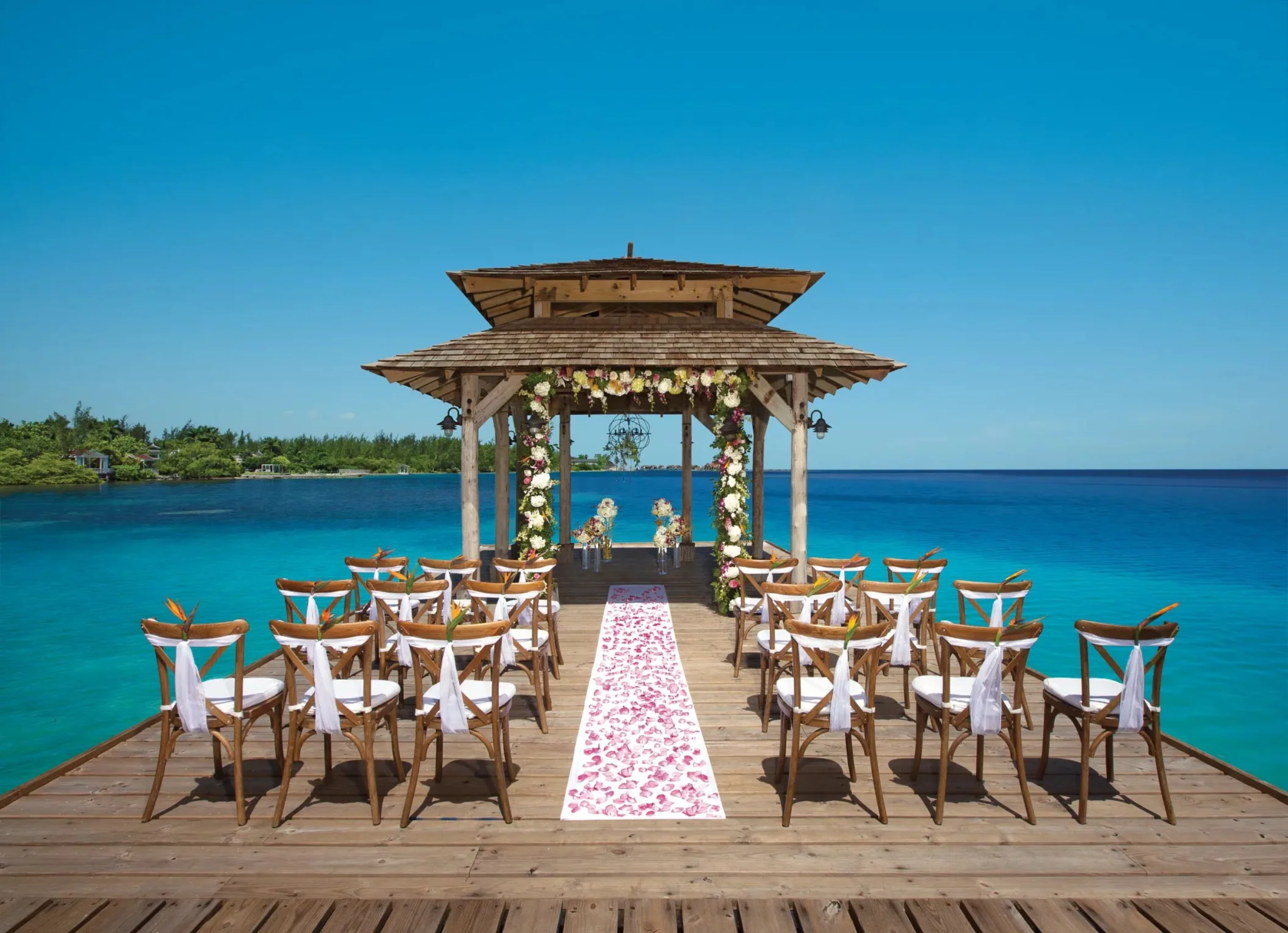 wedding gazebo venue at Zoetry Montego Bay