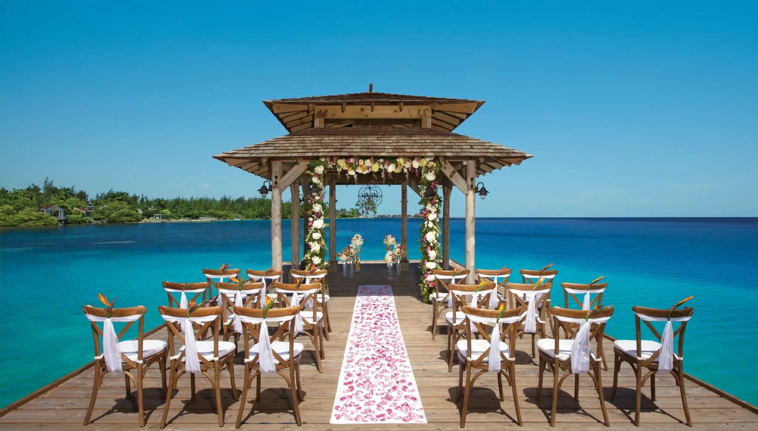 wedding gazebo venue at Zoetry Montego Bay