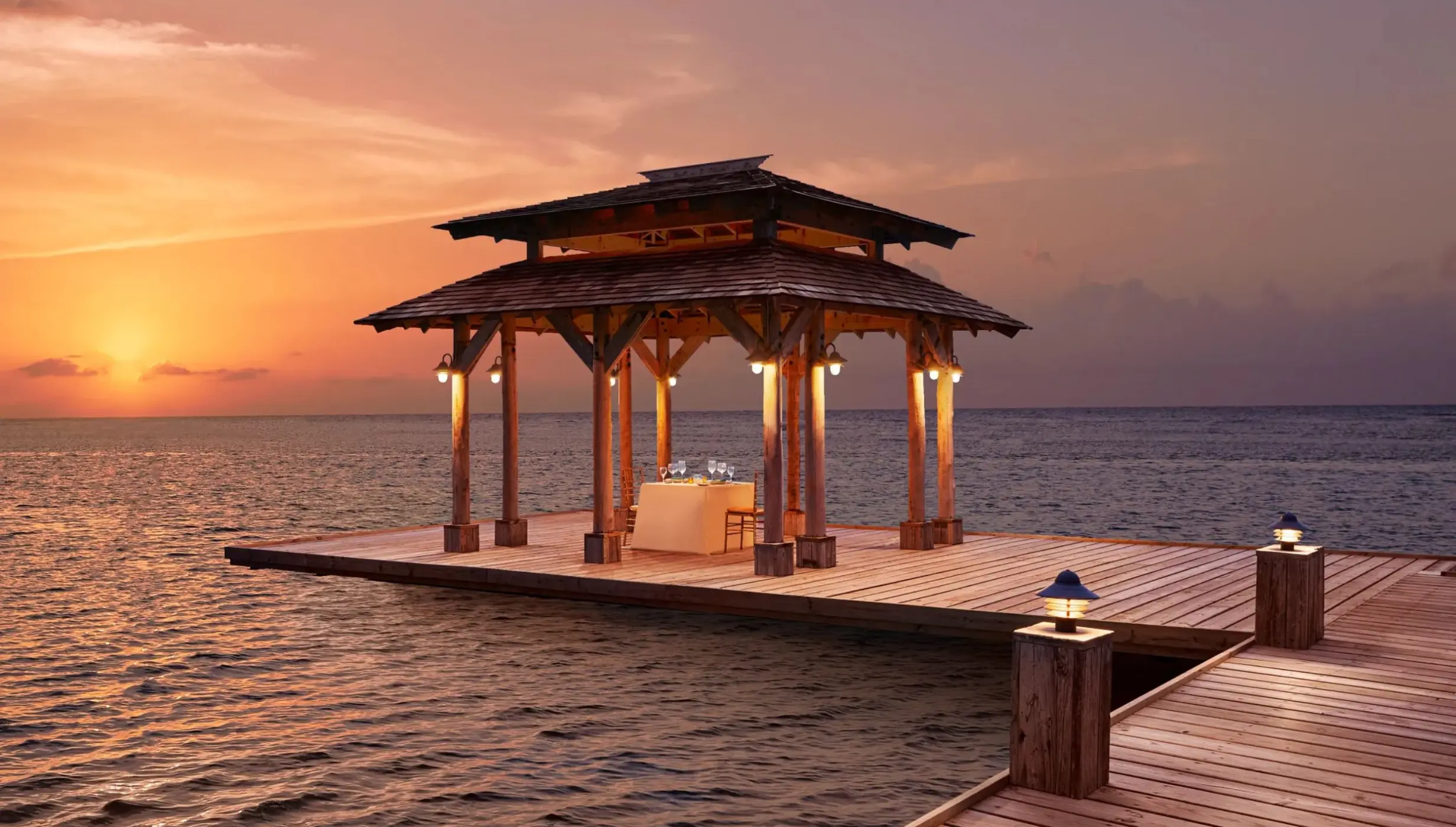 wedding gazebo venue Zoetry Montego Bay
