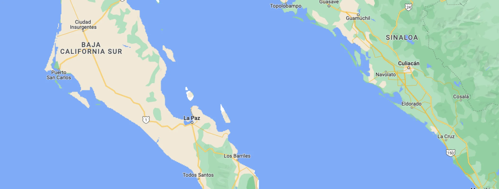 Google map of Riu Palace Baja California