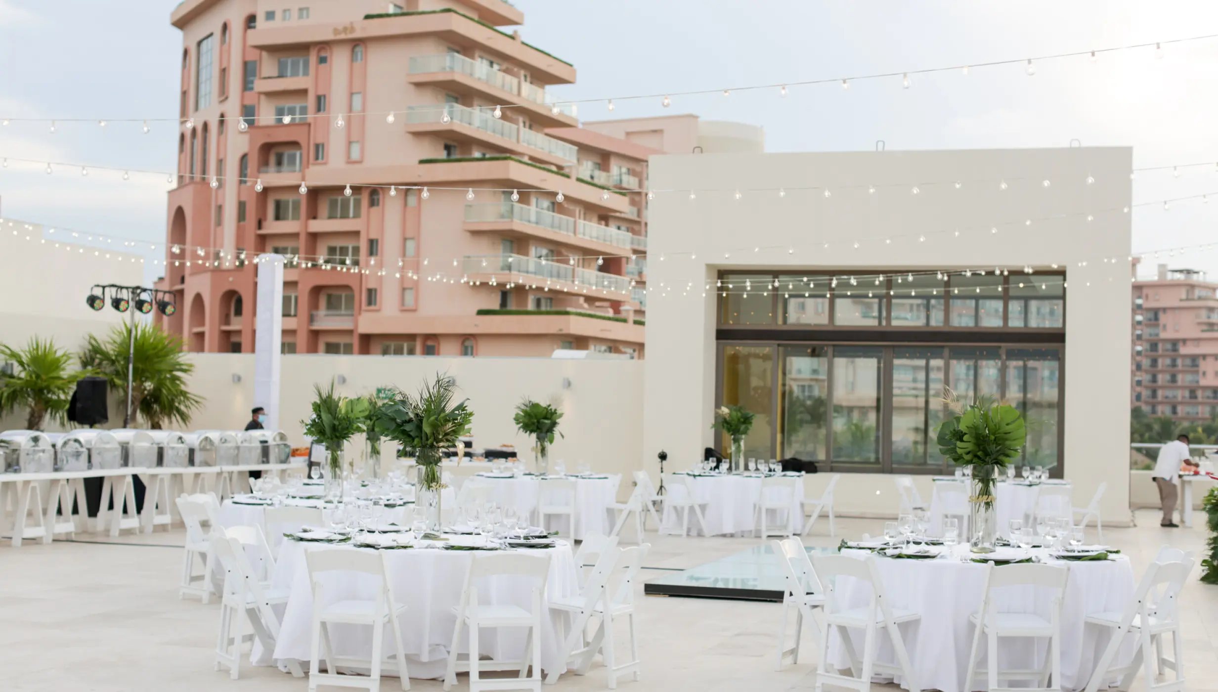 rooftop terrace venue at Hyatt Ziva Cancun