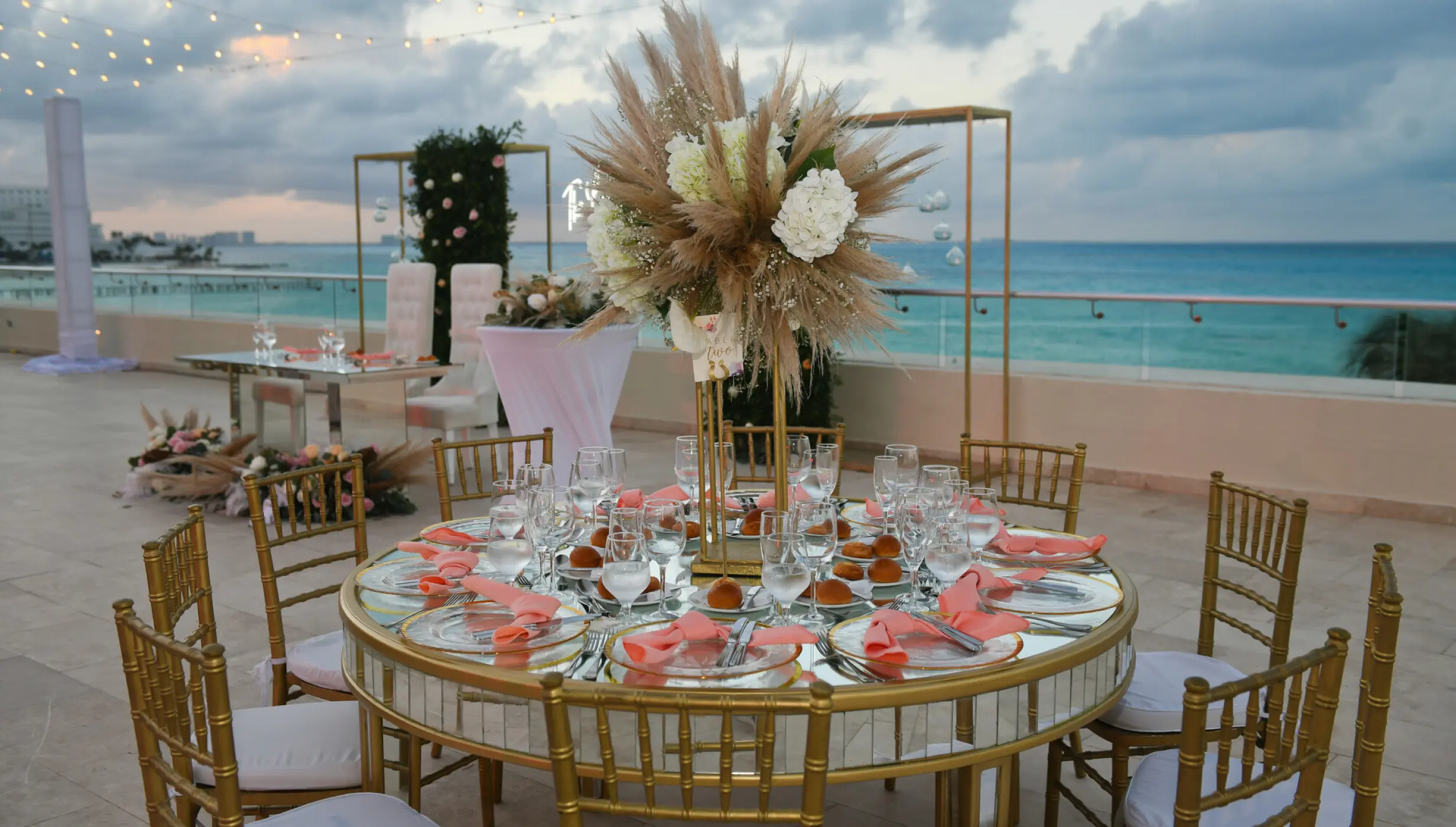 rooftop terrace venue at Hyatt Ziva Cancun