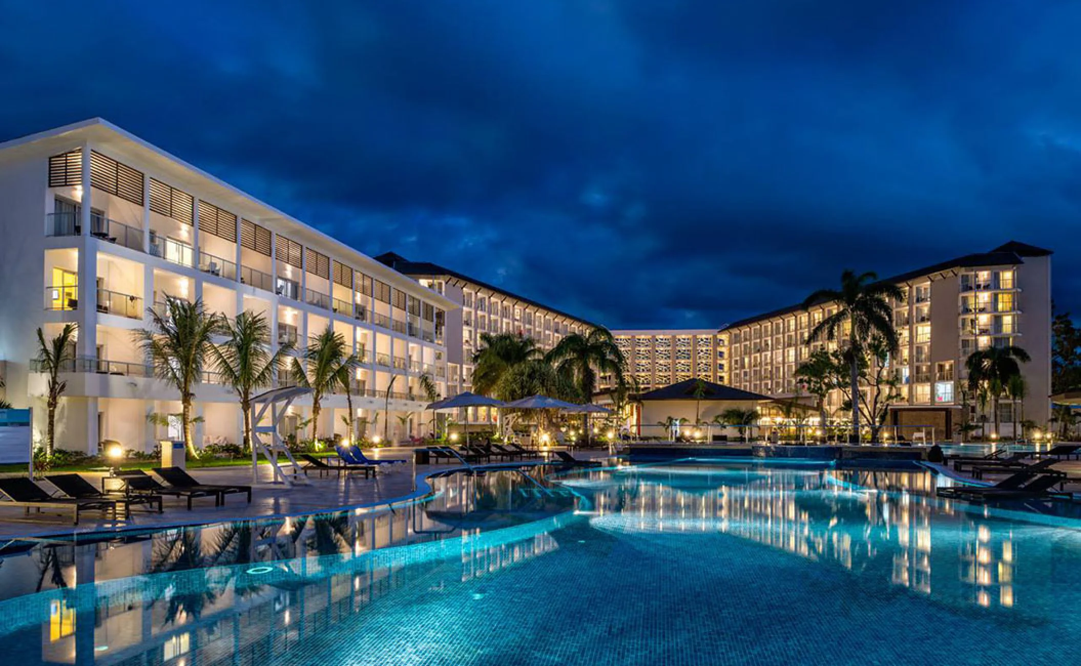 Royalton Blue Waters Night shot.