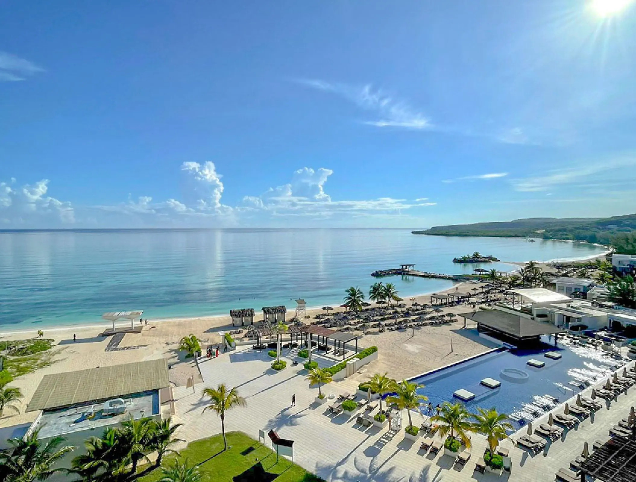 Royalton Blue Waters aerial pool and beach view, Montego Bay