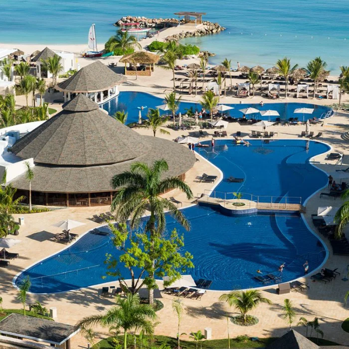 Royalton Blue Waters Montego Bay pool overview.