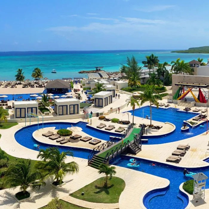 Royalton Blue Waters Montego Bay pool overview.