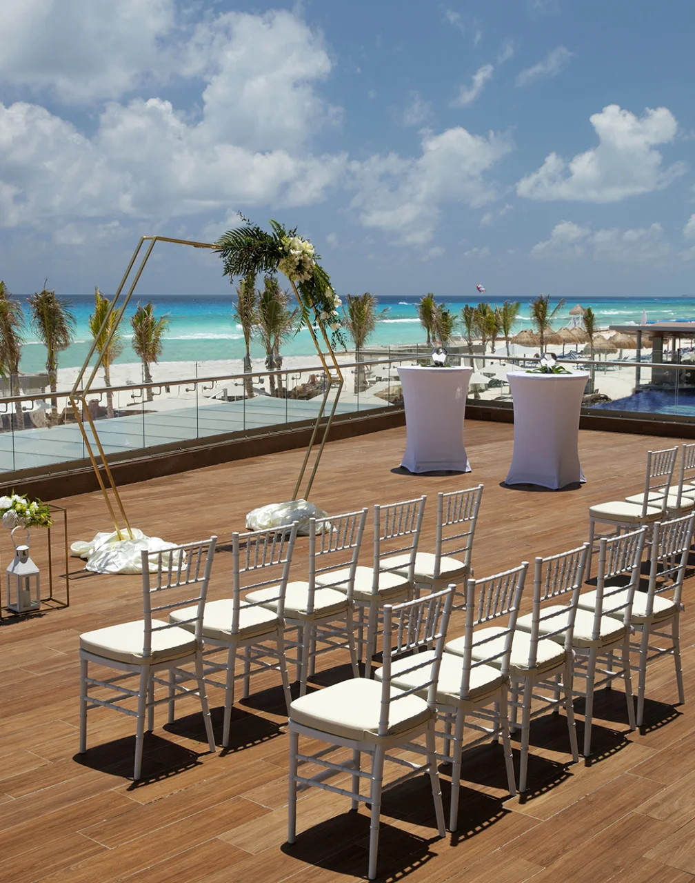 Sunrise terrace at Royalton Chic Cancun