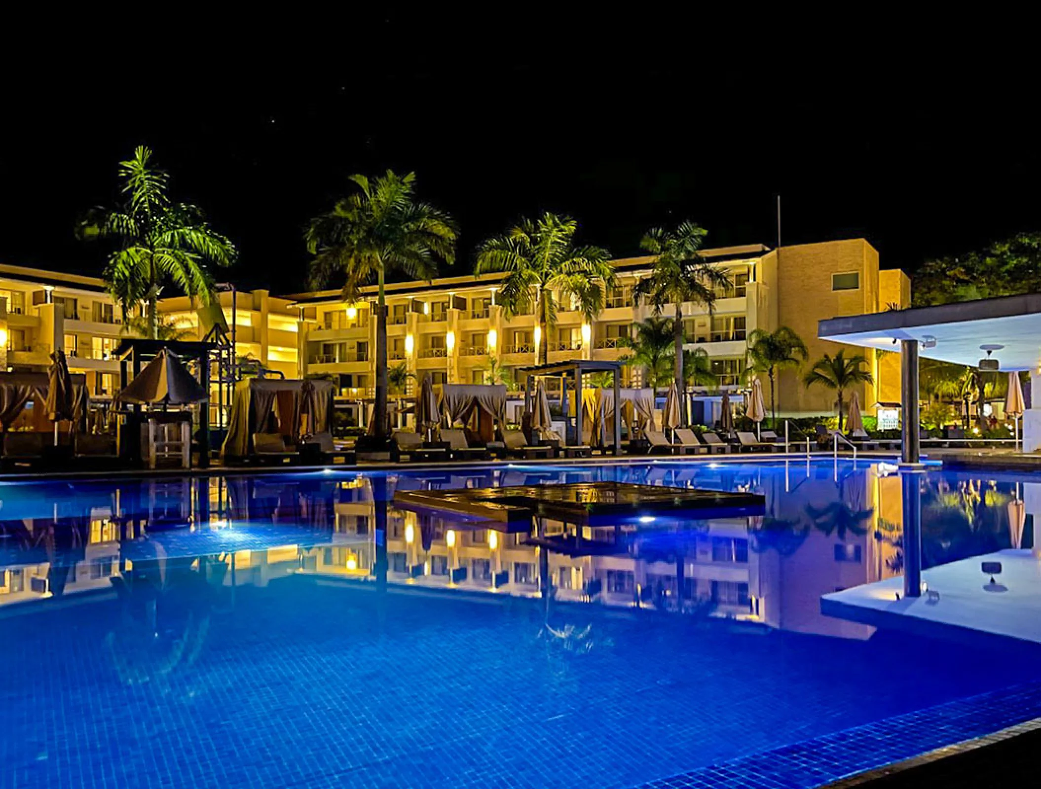 Royalton Negril Pool Nightshot.