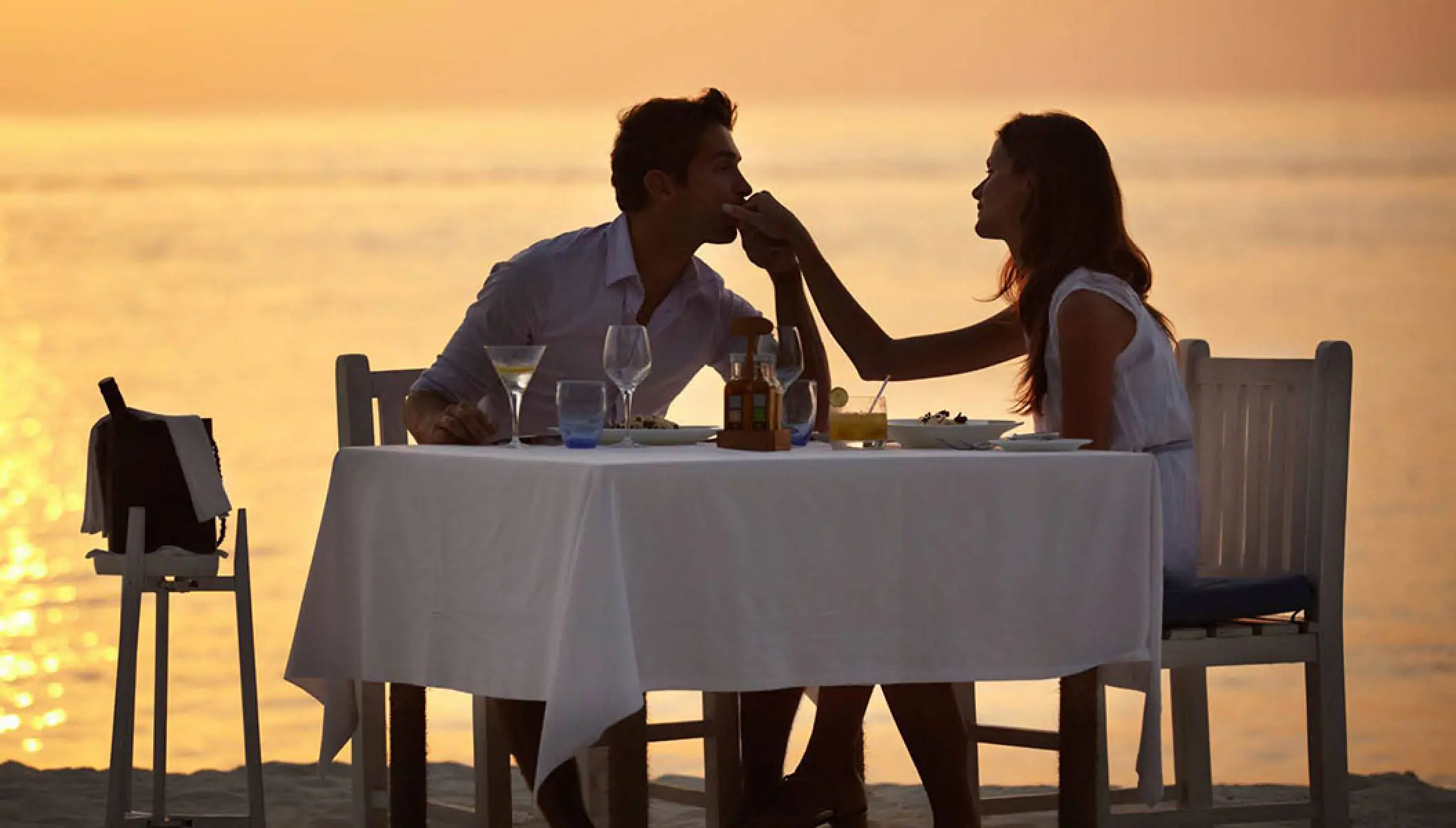 Private wedding dinner on the beach at Royalton Negril, Negril
