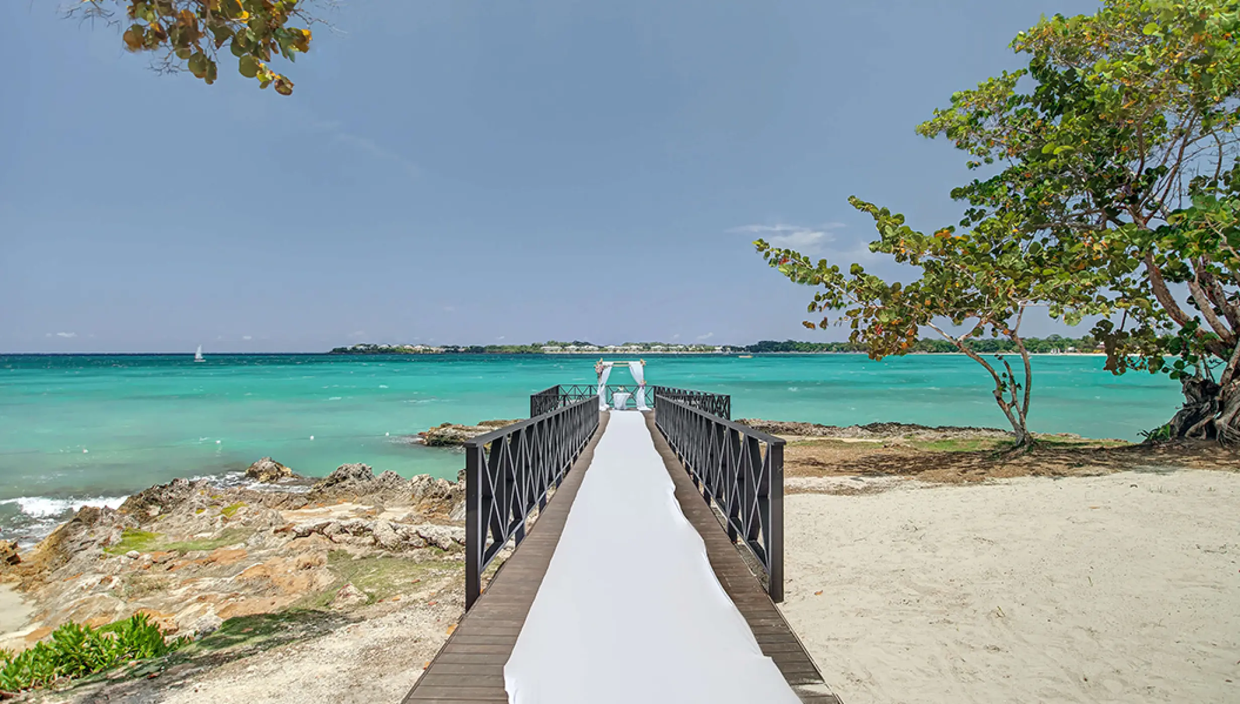 Royalton Negril Chairman Ocean Pier Wedding Venue.
