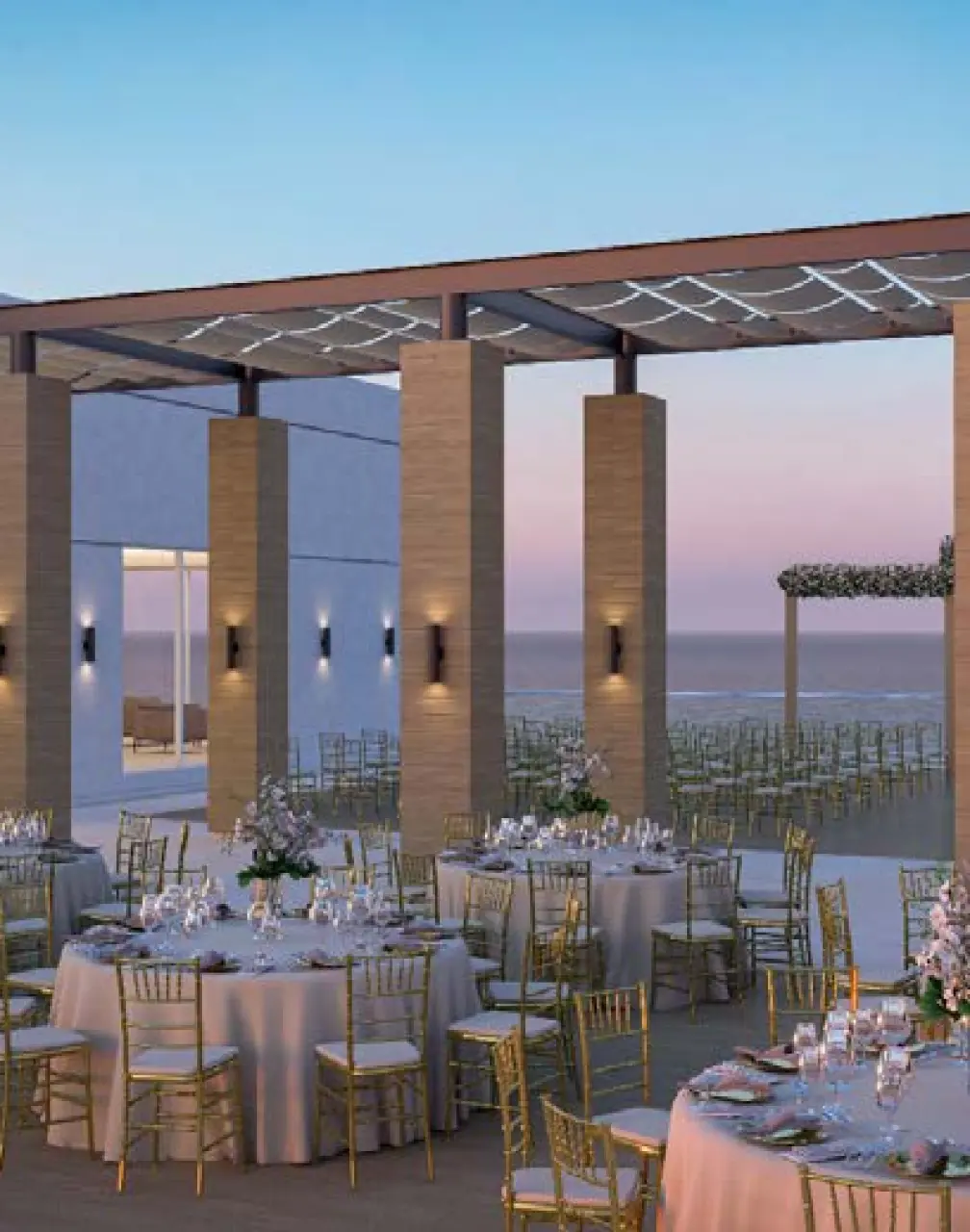 Sky wedding venue  at Royalton splash riviera cancun