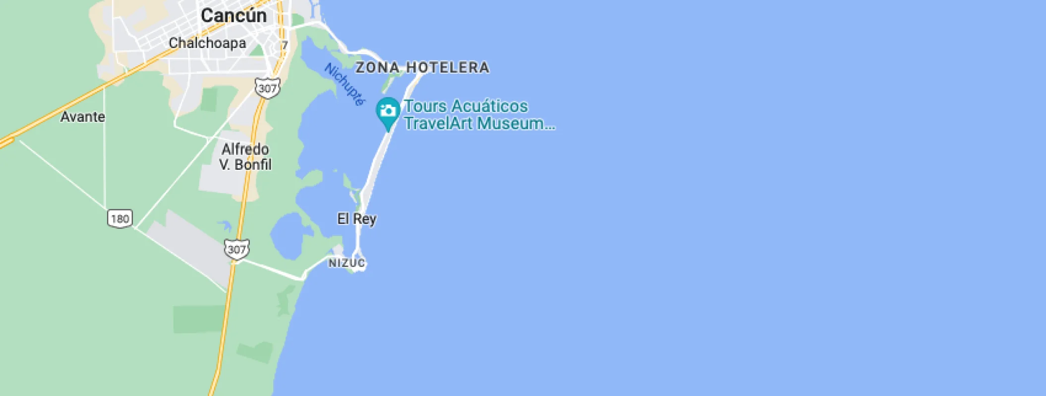 Google maps of Royalton Riviera Cancun