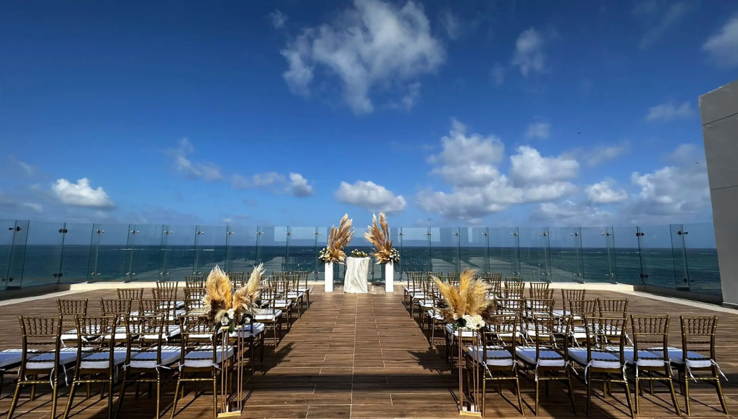Sky wedding venue  at Royalton splash riviera cancun