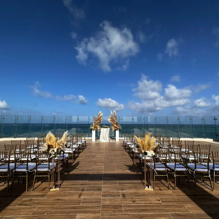 Sky wedding venue  at Royalton splash riviera cancun