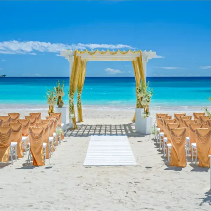 Ceremony in the beach at Sandals Montego Bay