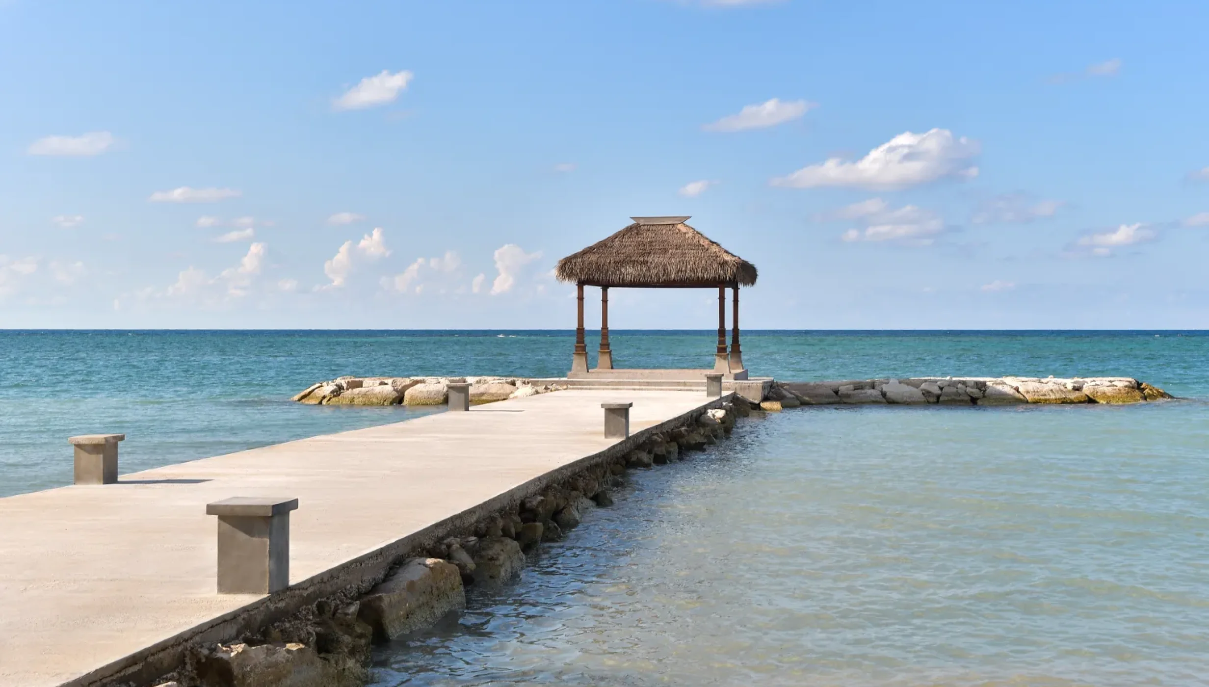 Overwater gazebo at Sandals Montego Bay