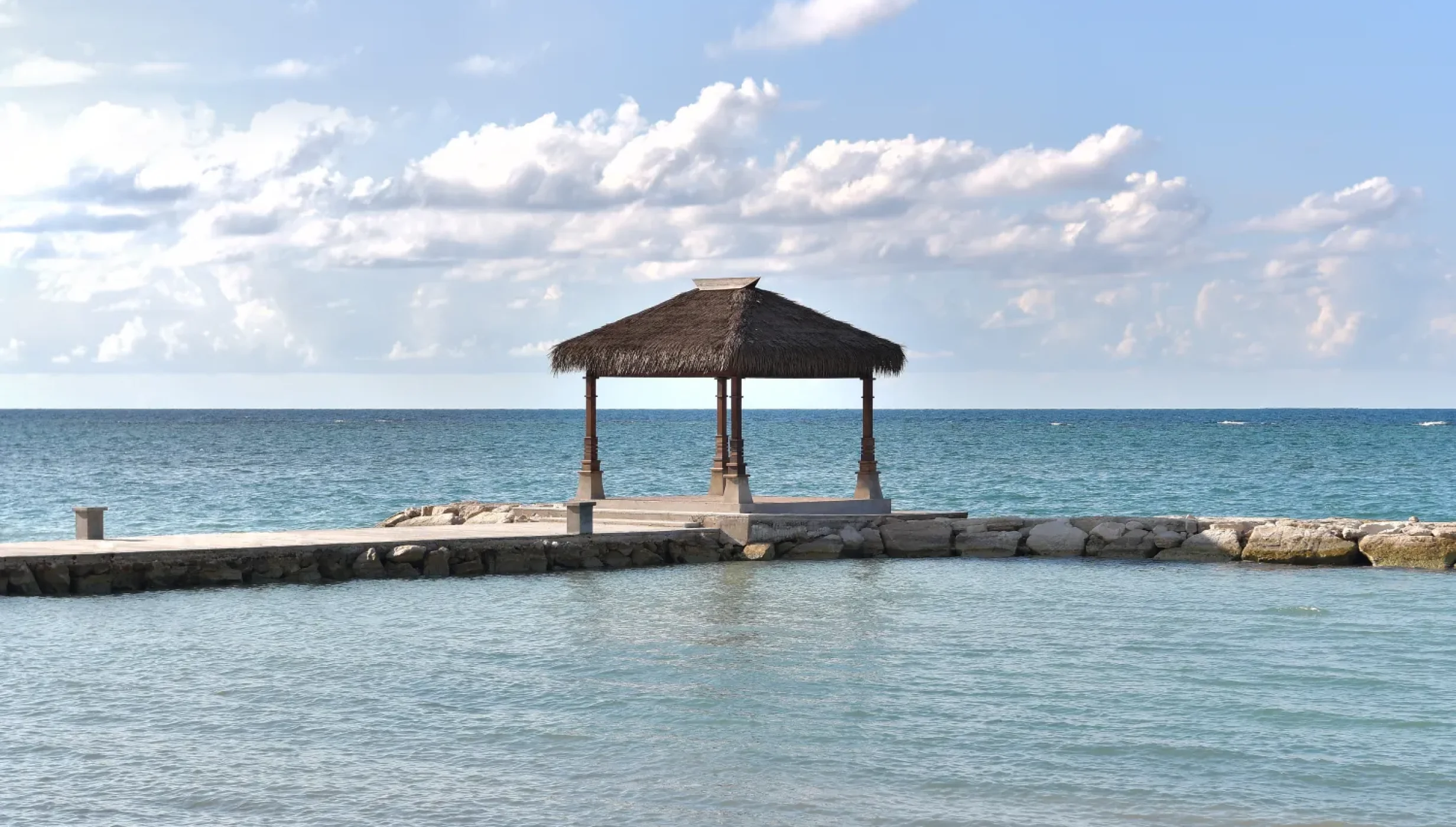 Over water gazebo at Sandals Montego Bay